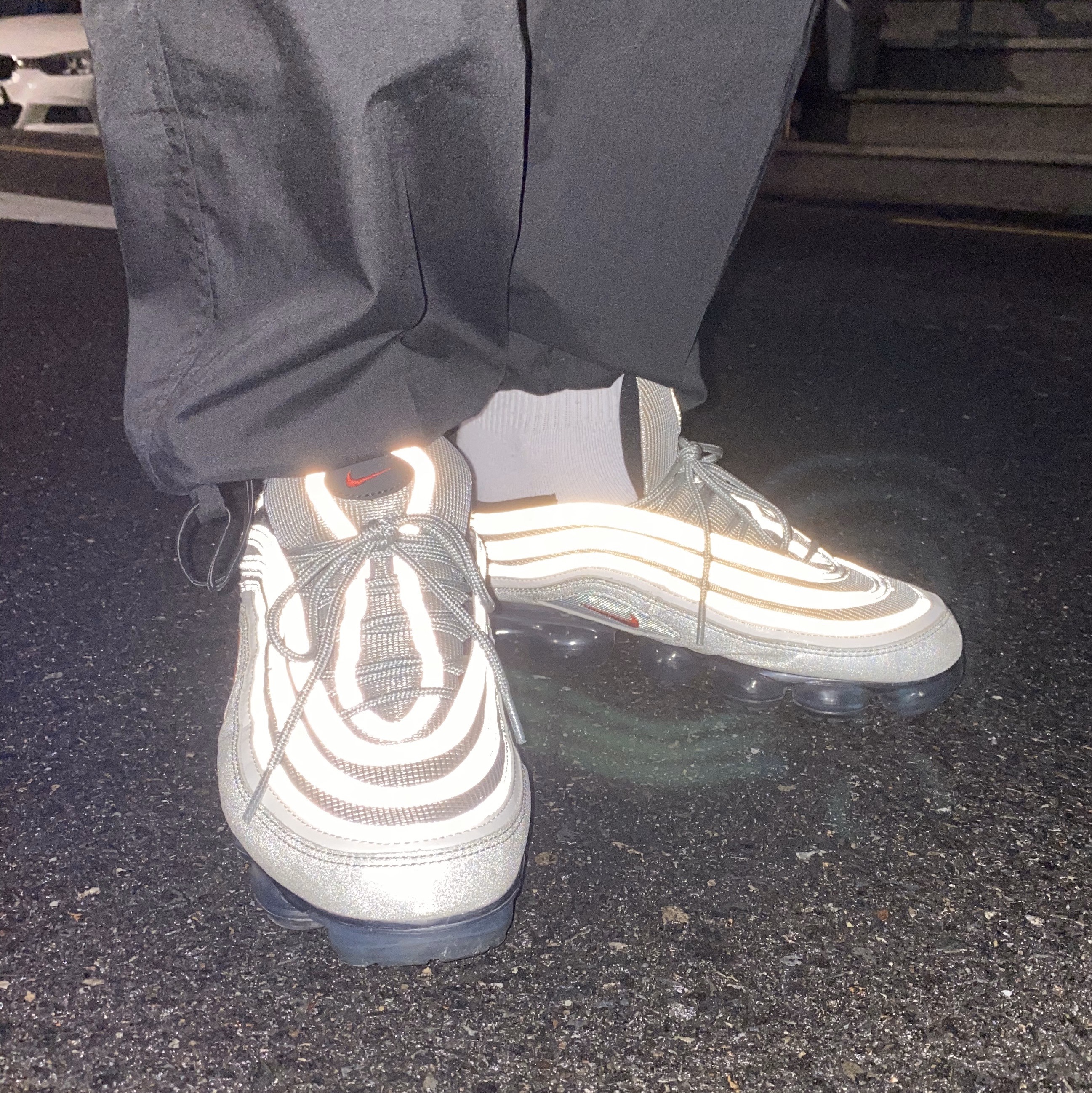 Nike Air VaporMax 97 Silver Bullet 착용 스타일 - 2