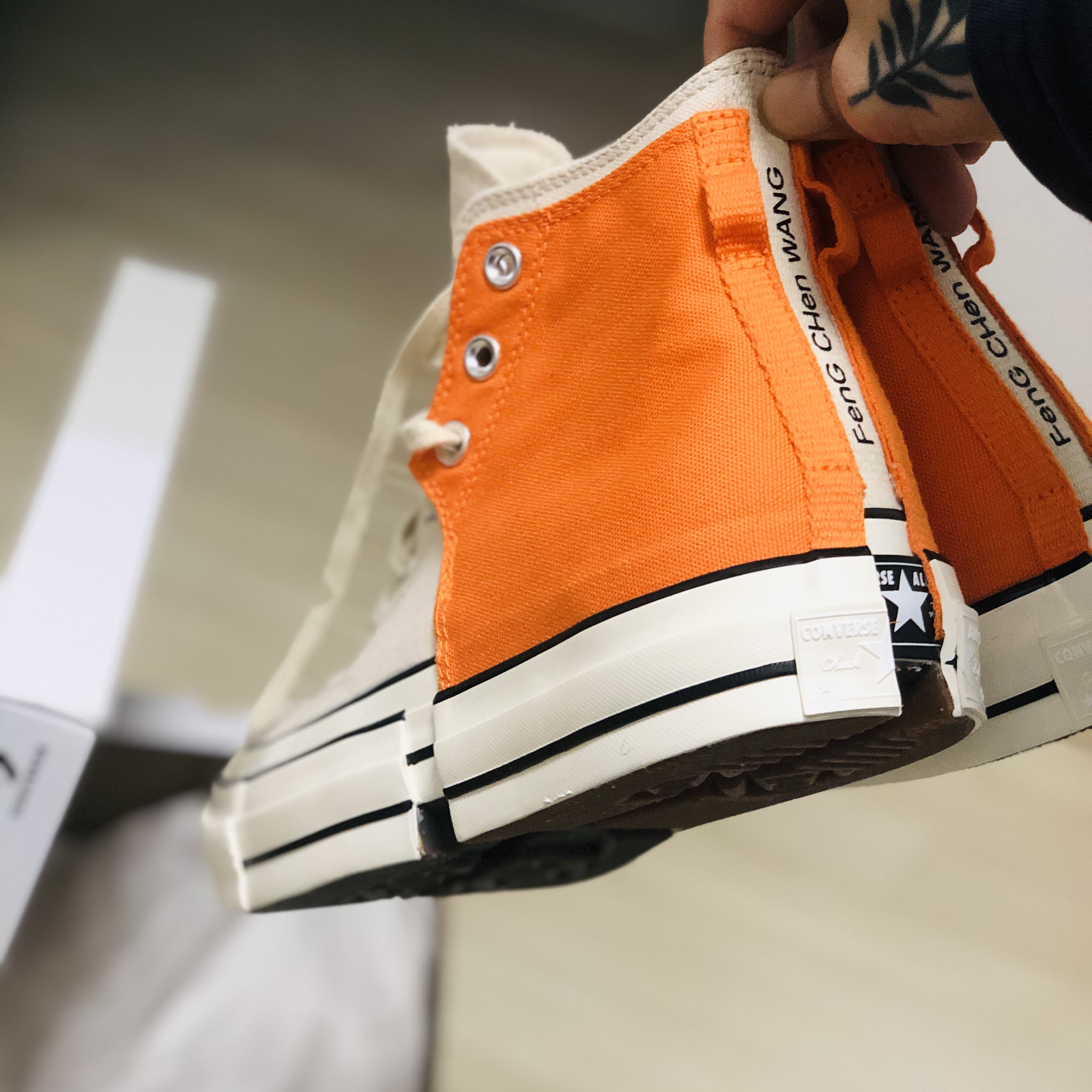 Converse x Feng Chen Wang Chuck 70 2-in-1 Persimmon Orange 착용 스타일 - 3