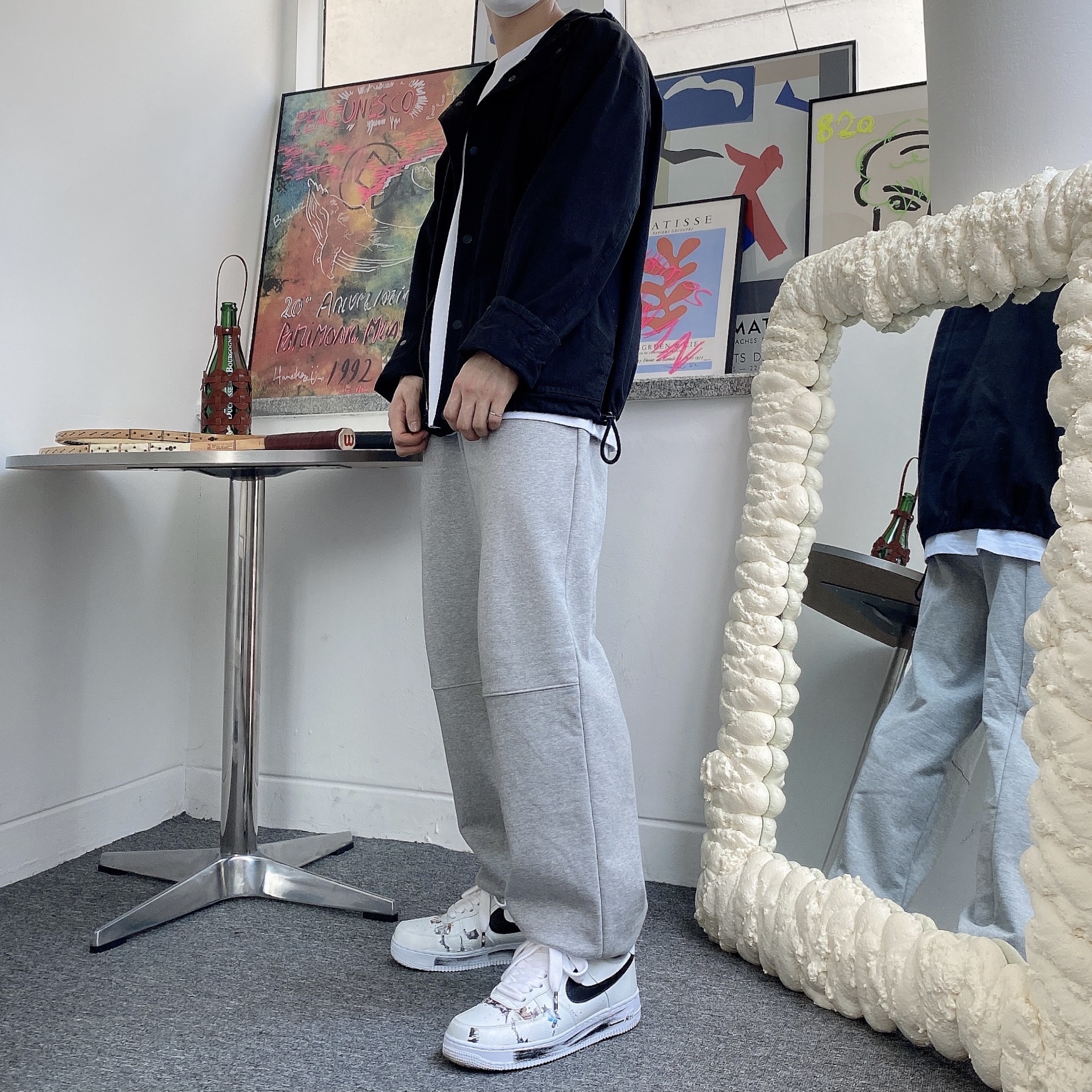 Nike x Peaceminusone Air Force 1 Low Para-Noise 2.0 착용 스타일
