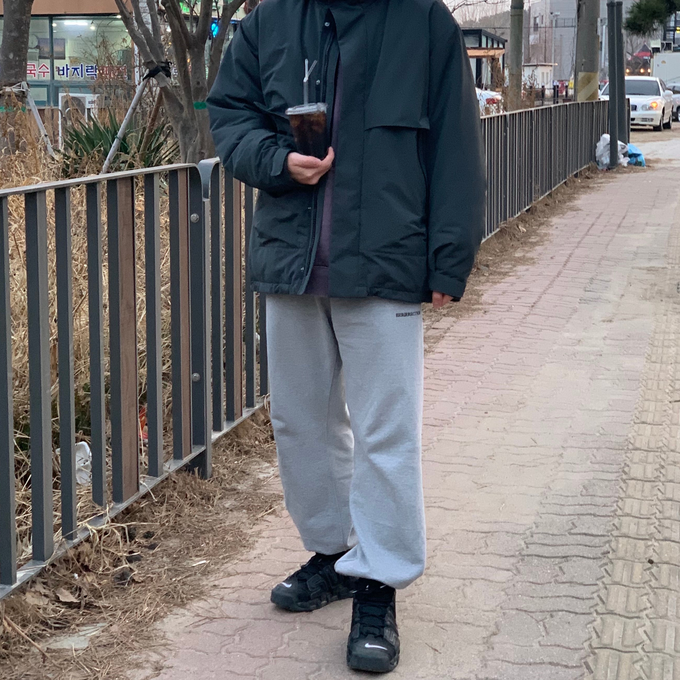 Nike x Supreme Air More Uptempo Suptempo Black 착용 스타일