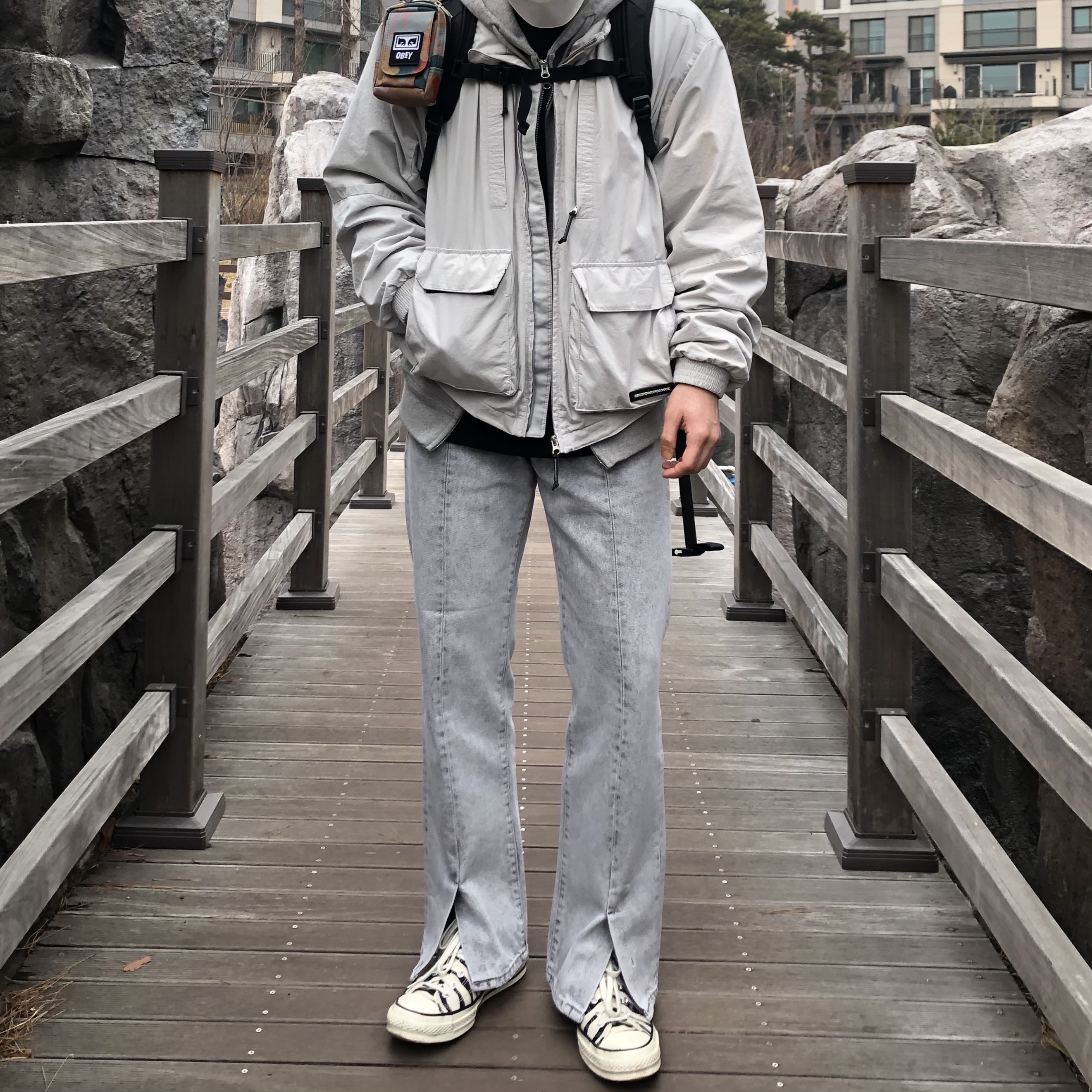 Converse Chuck 70 Ox Archive Print Zebra Black 착용 스타일