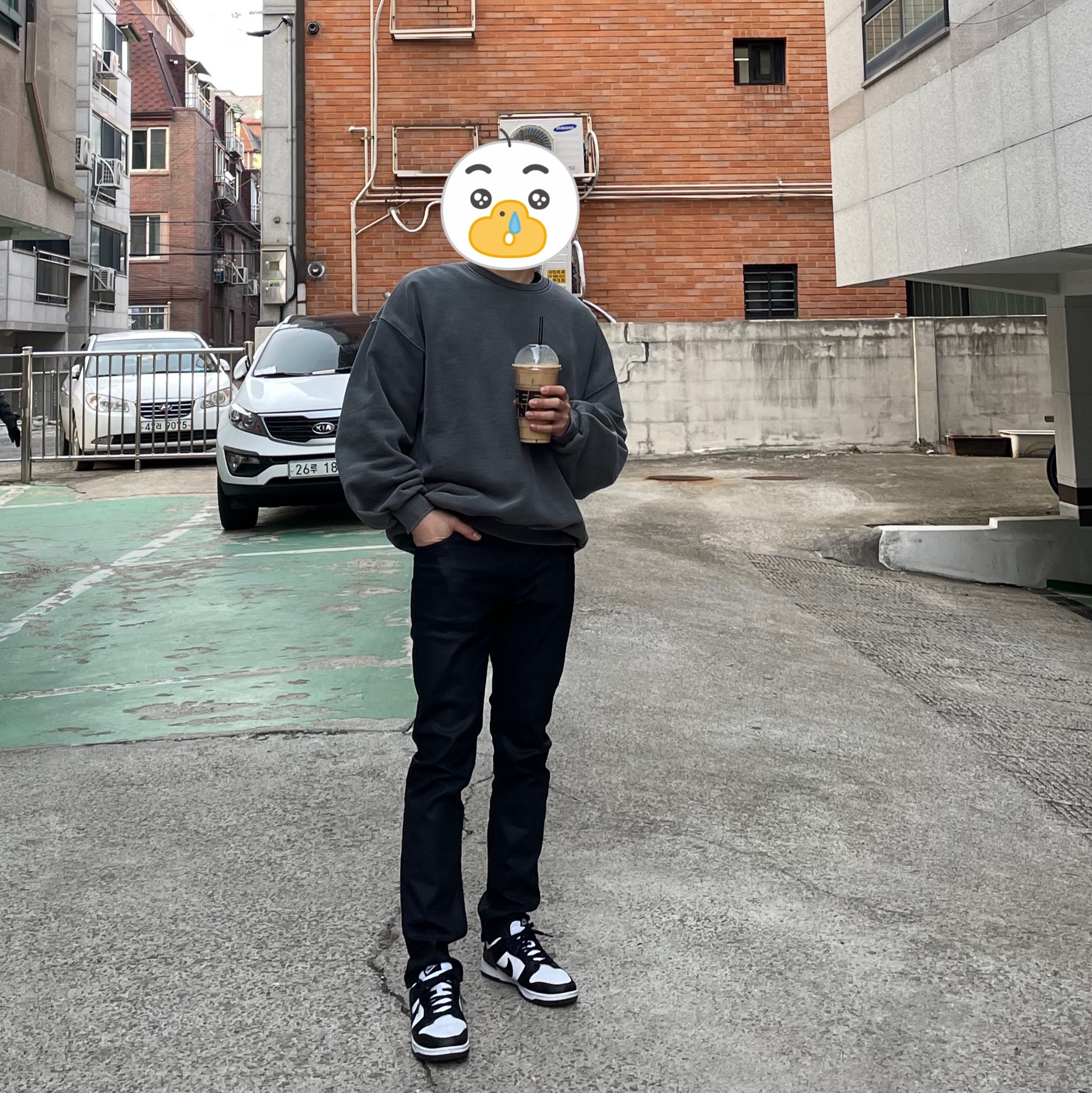 Nike Dunk Low Retro Black 착용 스타일