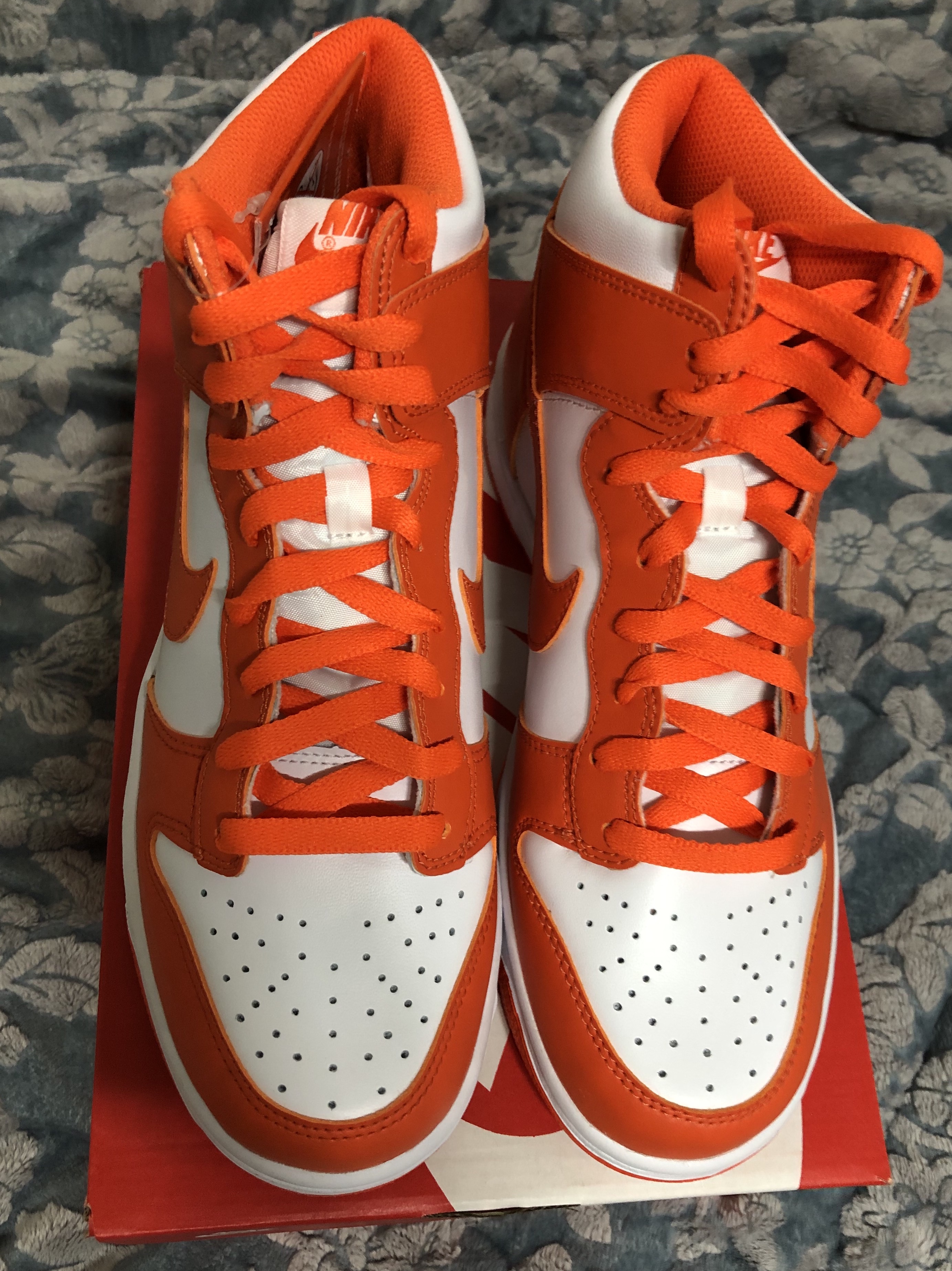 (GS) Nike Dunk High Orange Blaze 착용 스타일