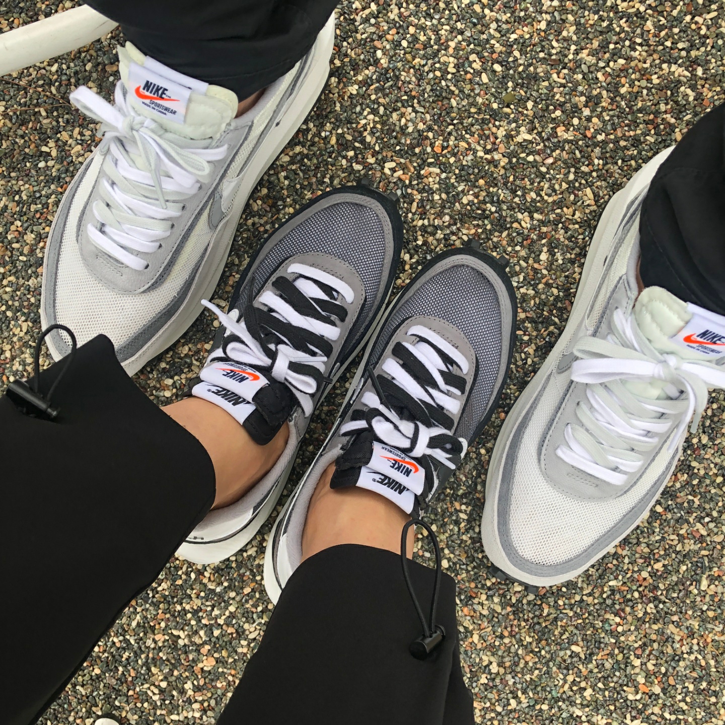 Nike x Sacai LDWaffle Black, Nike x Sacai LDWaffle Summit White 착용 스타일 - 1