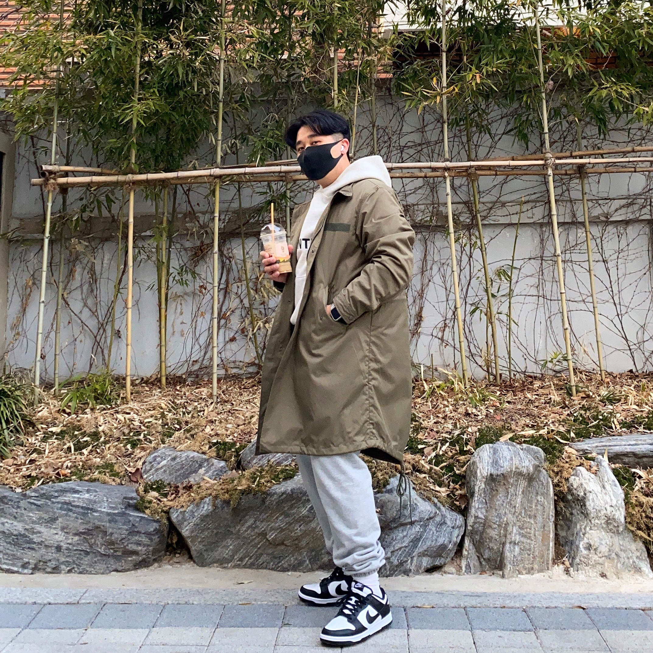Nike Dunk Low Retro Black 착용 스타일