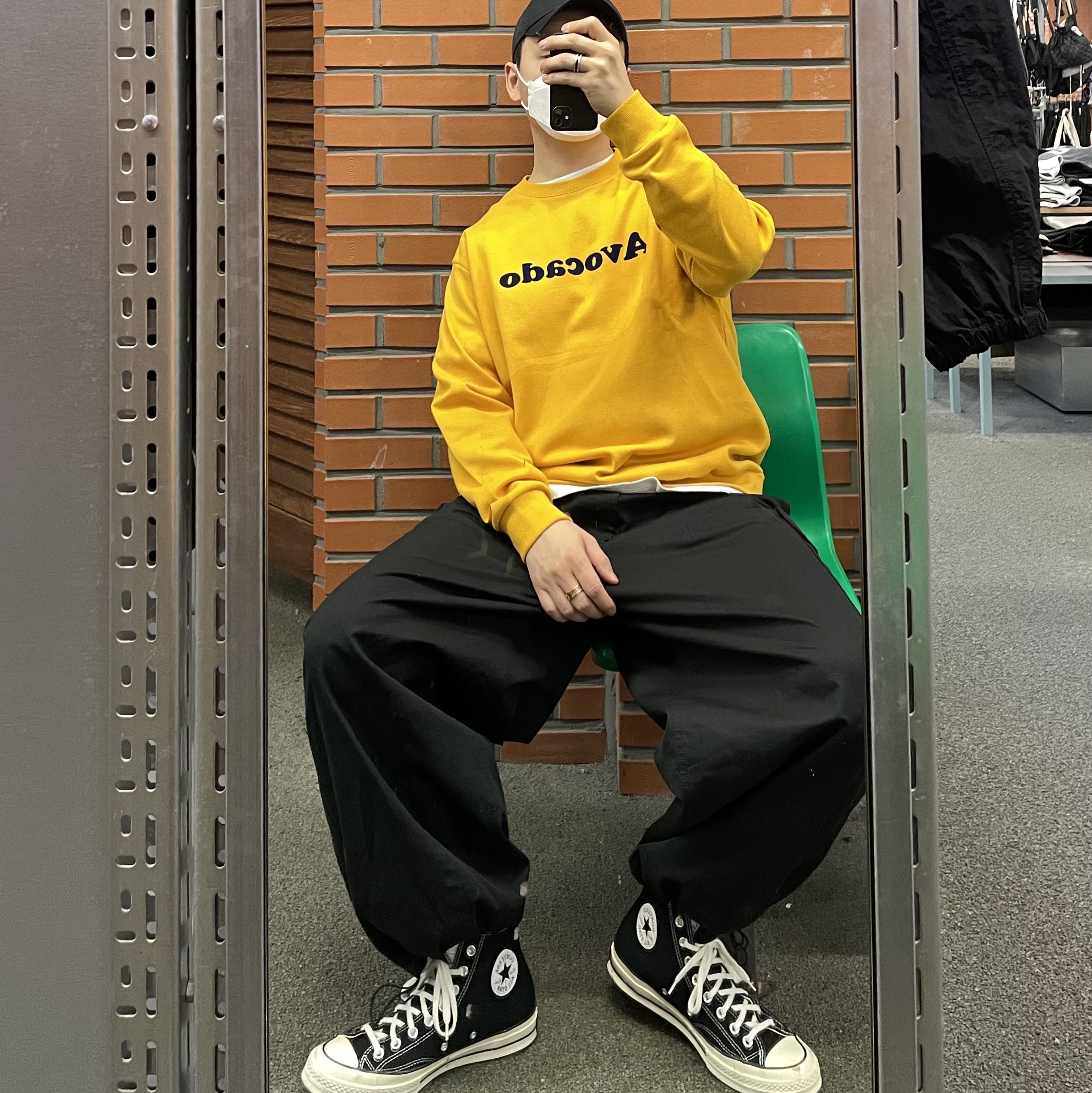Converse Chuck 70 Hi Black 착용 스타일