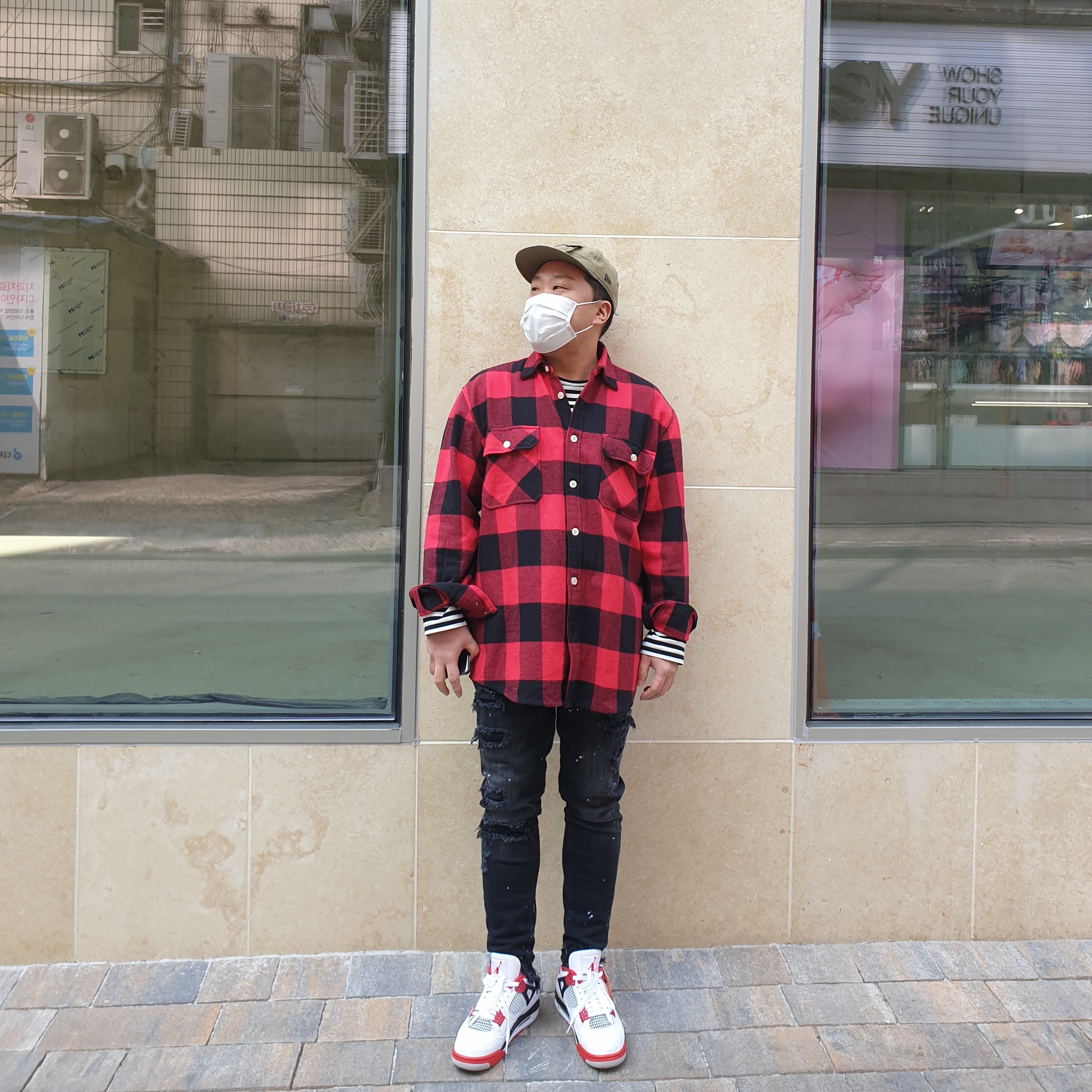 Jordan 4 Retro OG Fire Red 2020 착용 스타일