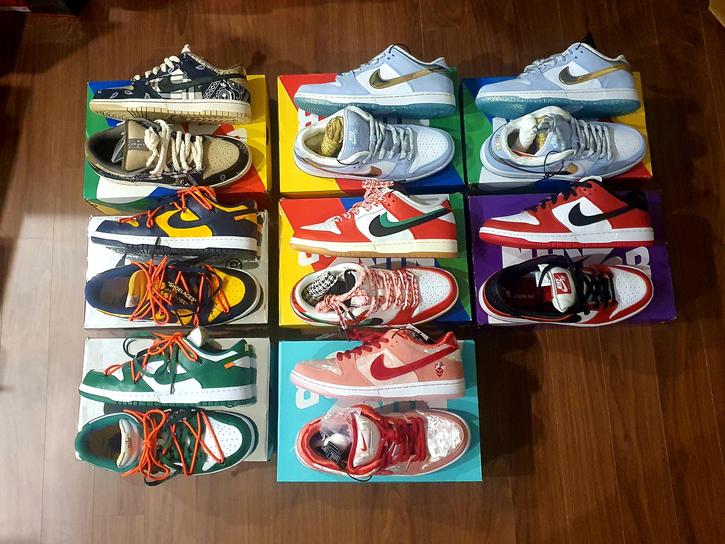 Nike x Travis Scott SB Dunk Low, Nike x StrangeLove SB Dunk Low Pink (Regular Box) ์ฐฉ์ฉ ์คํ์ผ