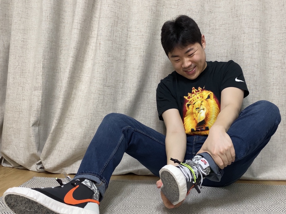 Nike x Readymade Blazer Mid Black 착용 스타일