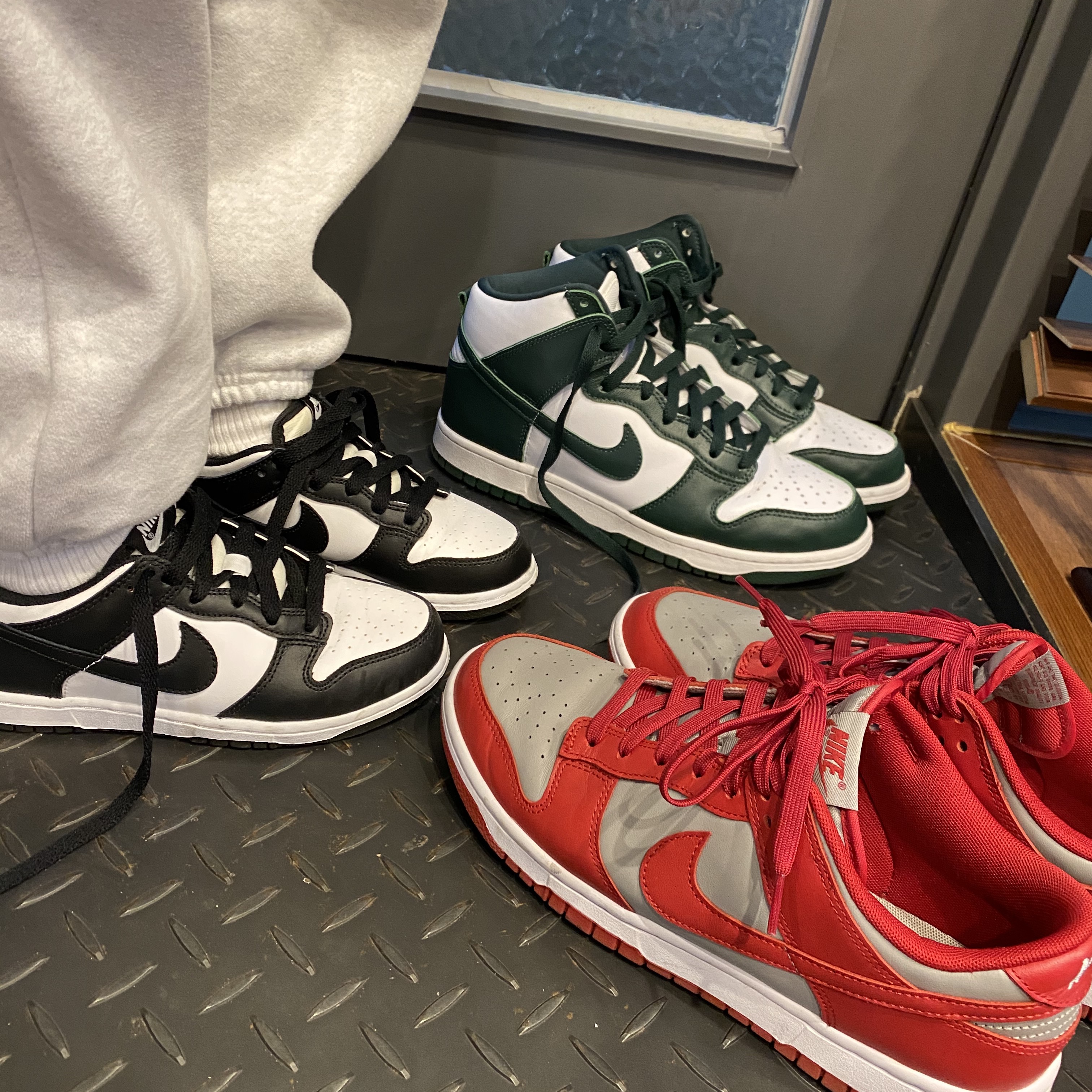 (PS) Nike Dunk Low Black, Nike Dunk Low Retro Medium Grey 착용 스타일