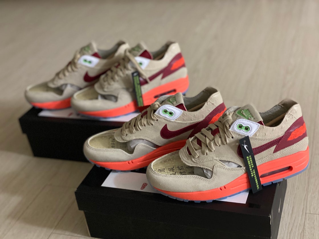 nike x clot air max haven white