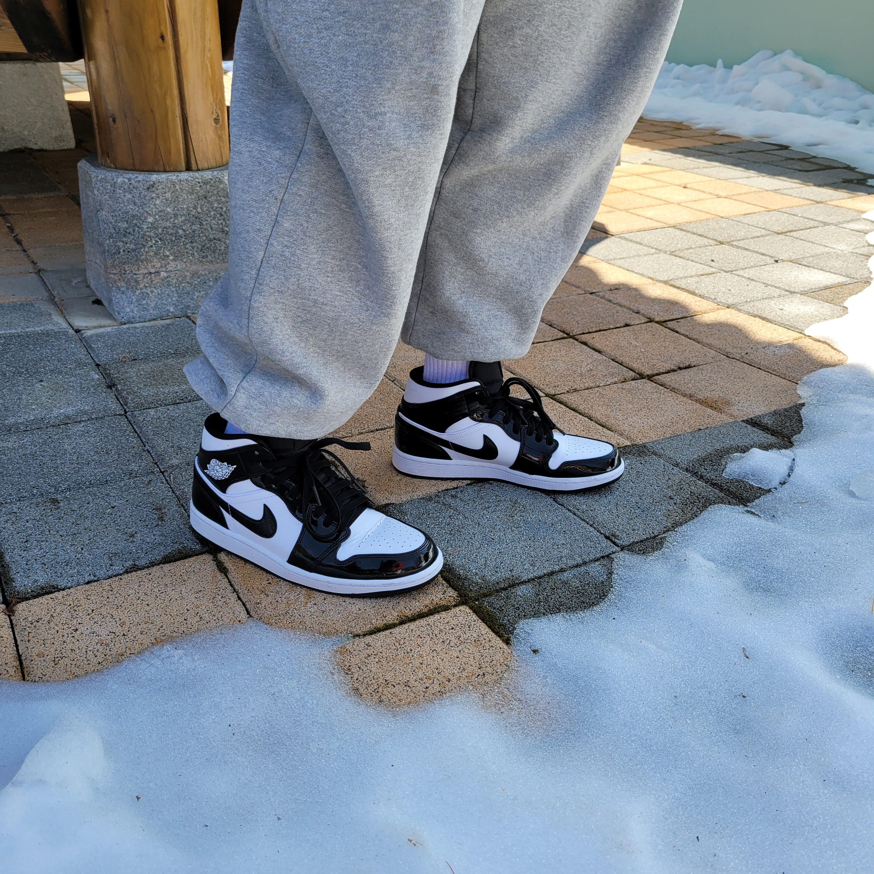 (GS) Jordan 1 Mid SE ASW Black, Jordan 1 Mid SE ASW Black 착용 스타일 - 2
