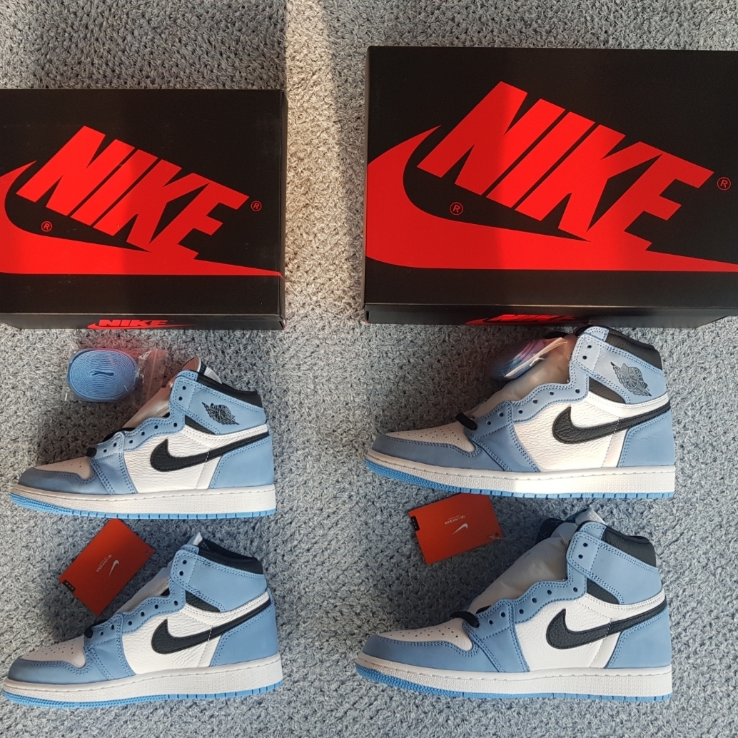 (GS) Jordan 1 Retro High OG University Blue, Jordan 1 Retro High OG University Blue 착용 스타일