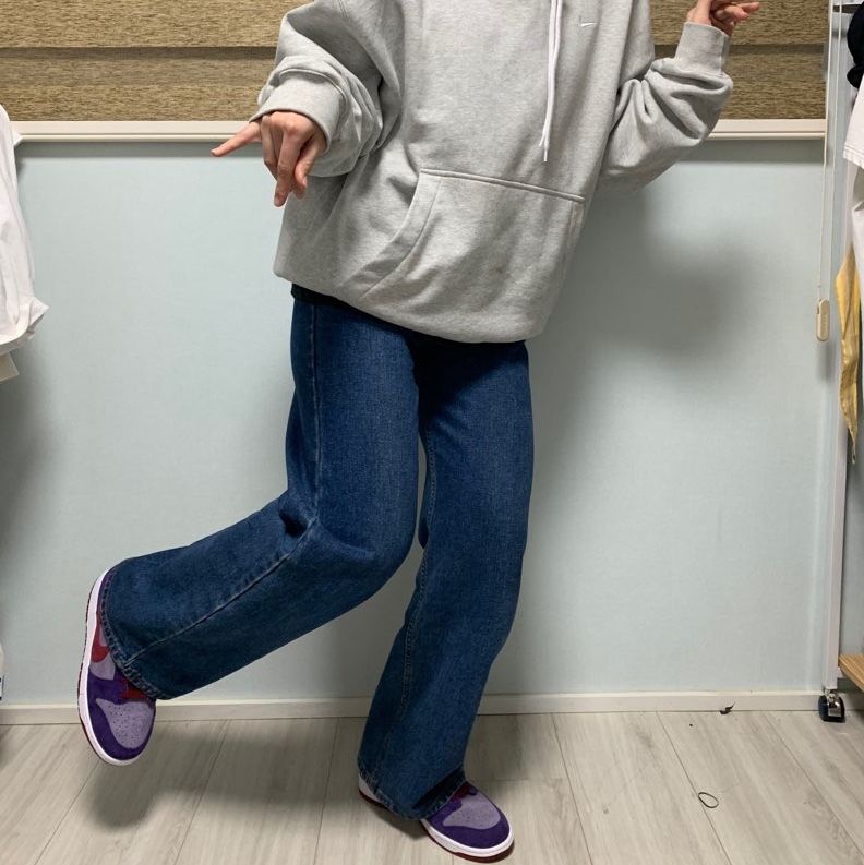 Nike M NRG Hoodie Dark Grey Heather, Nike Dunk Low SP Plum 2020 착용 스타일