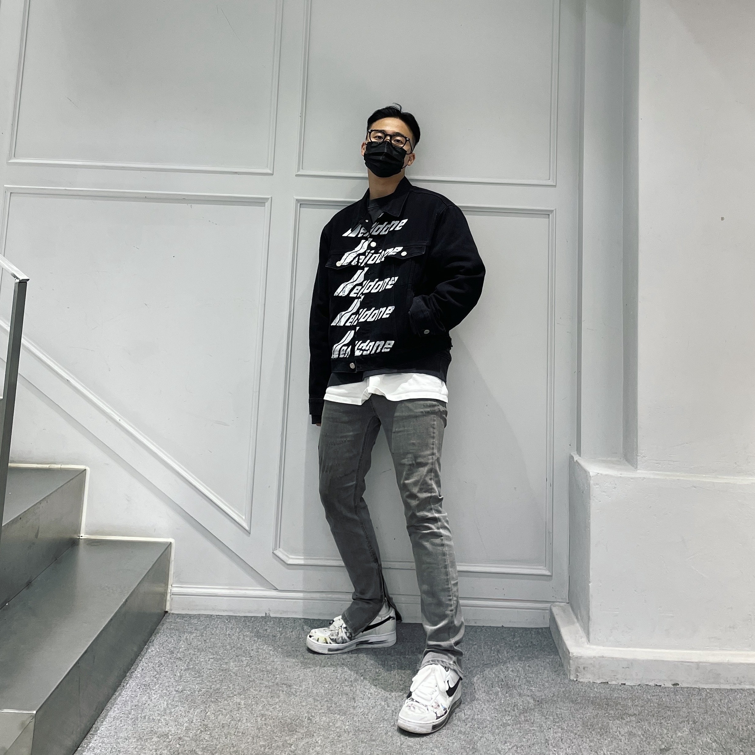 Nike x Peaceminusone Air Force 1 Low Para-Noise 2.0 착용 스타일