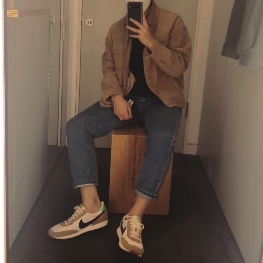 (W) Nike Daybreak Wheat 착용 스타일