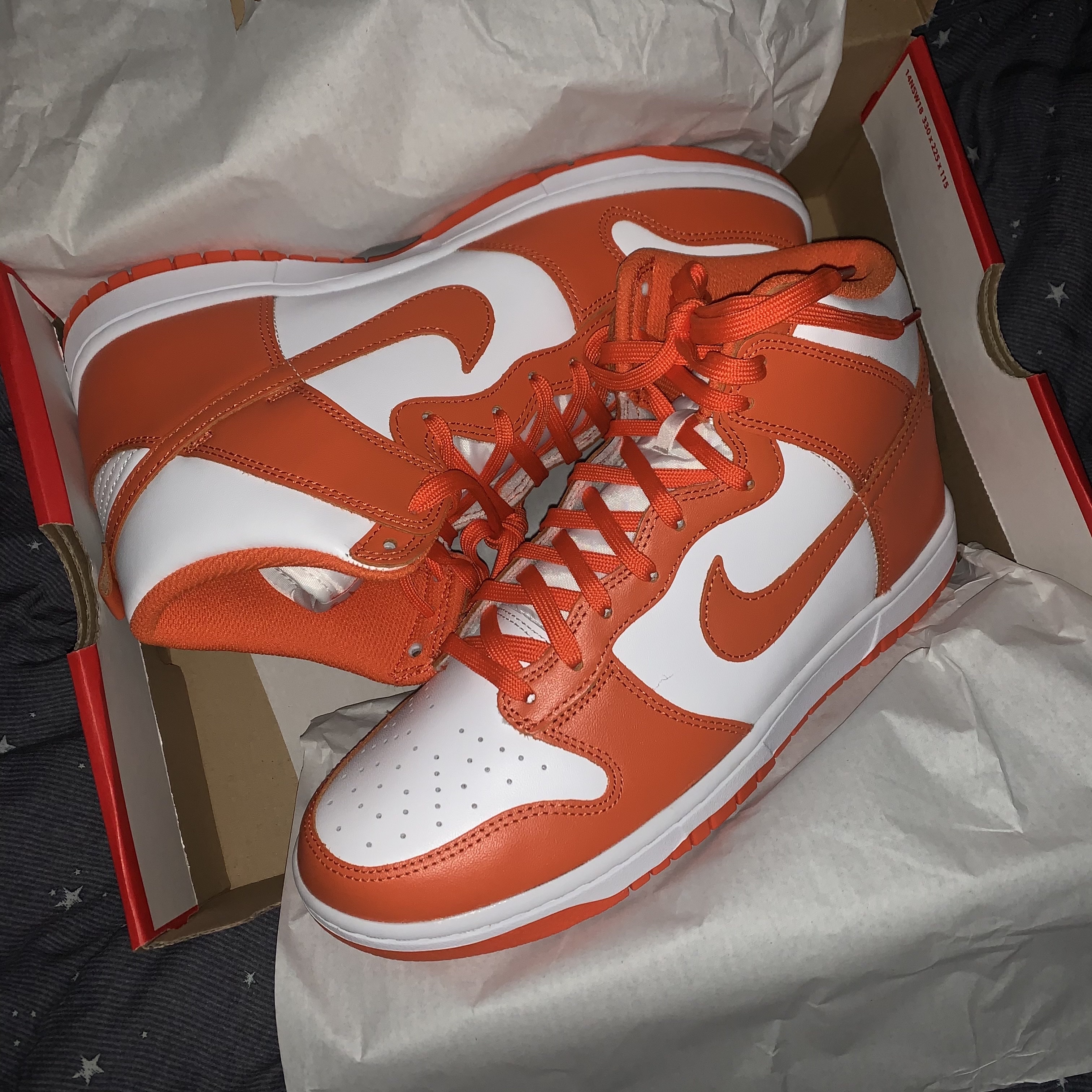 Nike Dunk High Retro Orange Blaze 착용 스타일