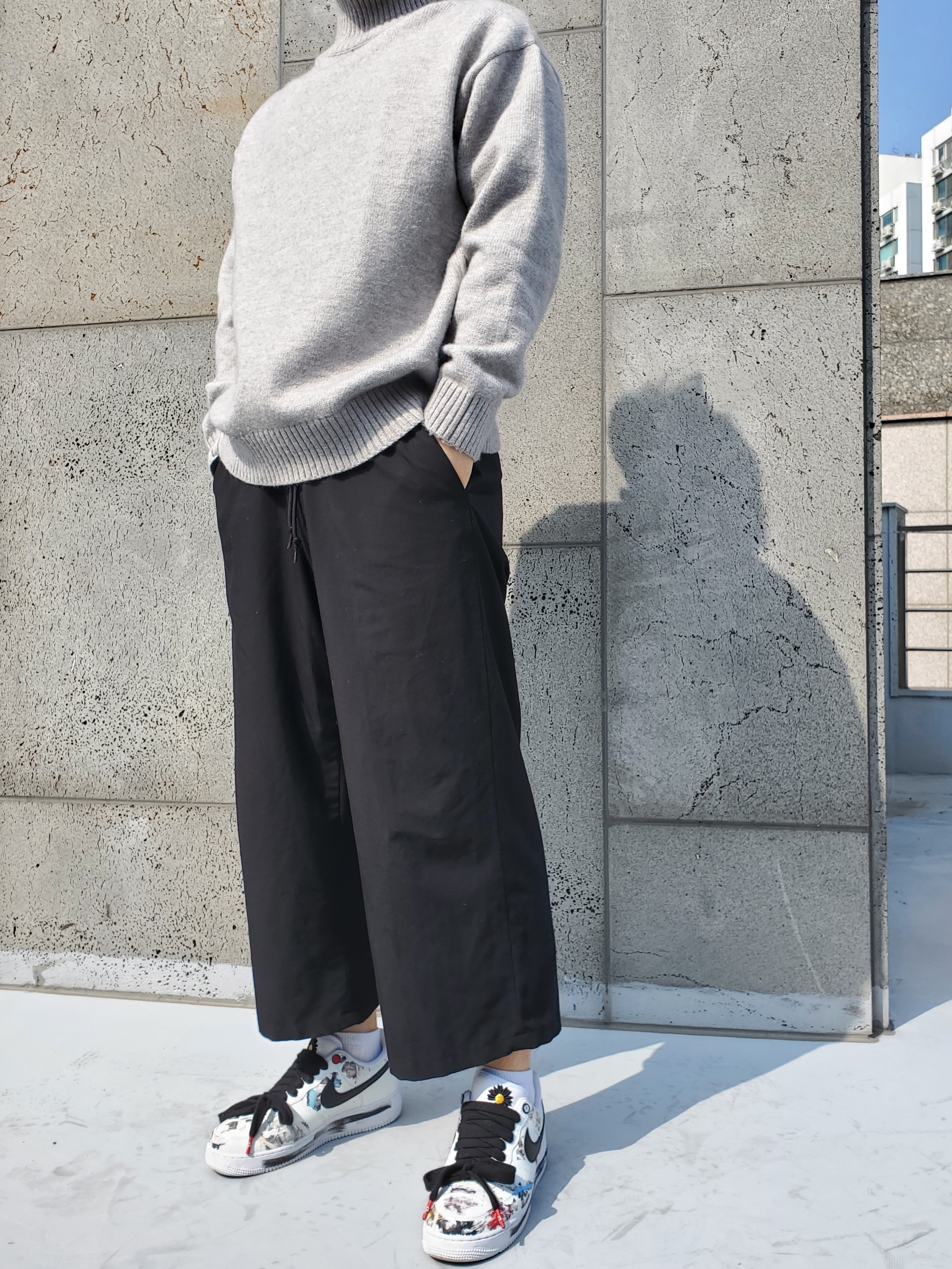 Nike x Peaceminusone Air Force 1 Low Para-Noise 2.0 착용 스타일