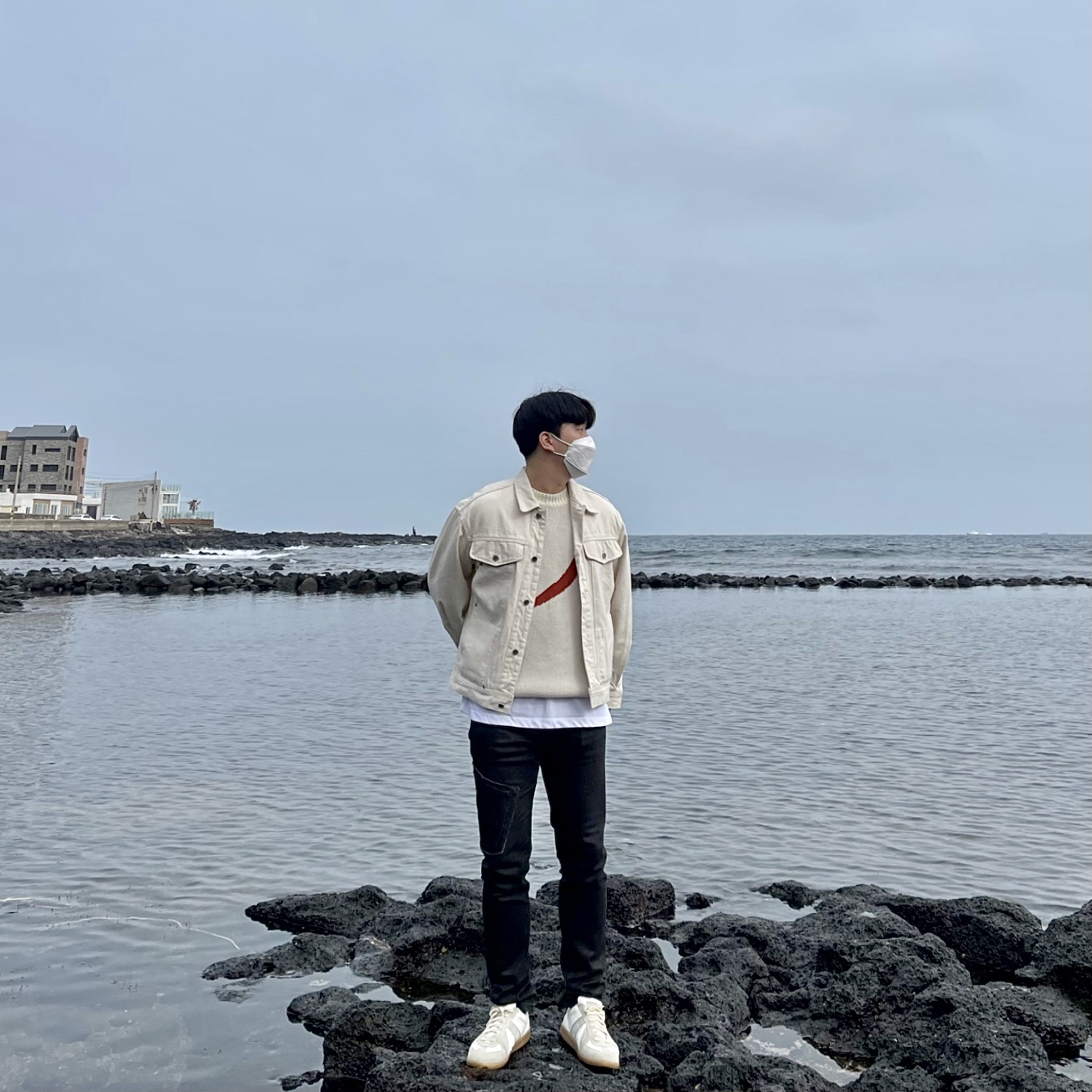 Maison Margiela Calfskin Replica Sneakers 착용 스타일