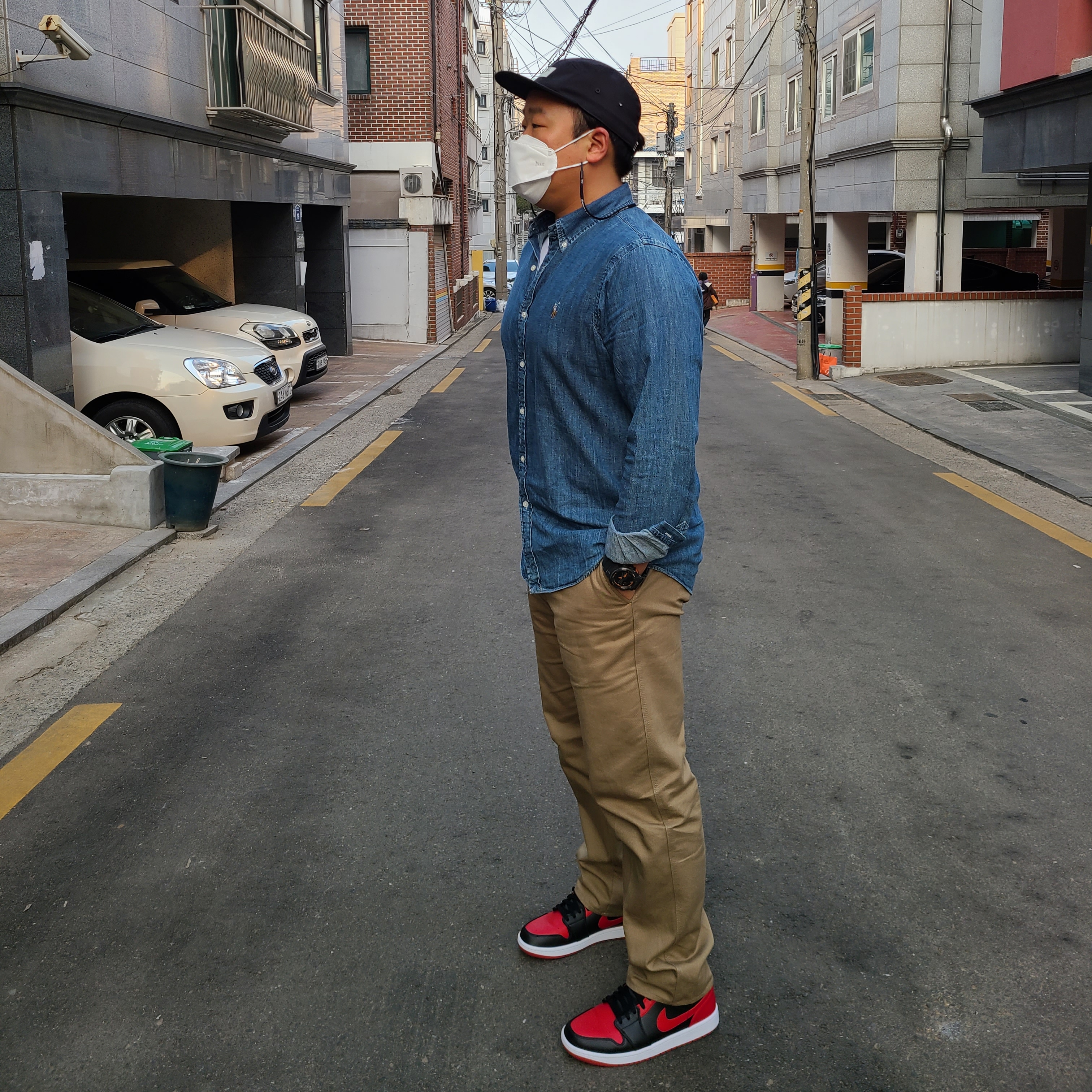 Jordan 1 Mid Bred Banned 2020 착용 스타일