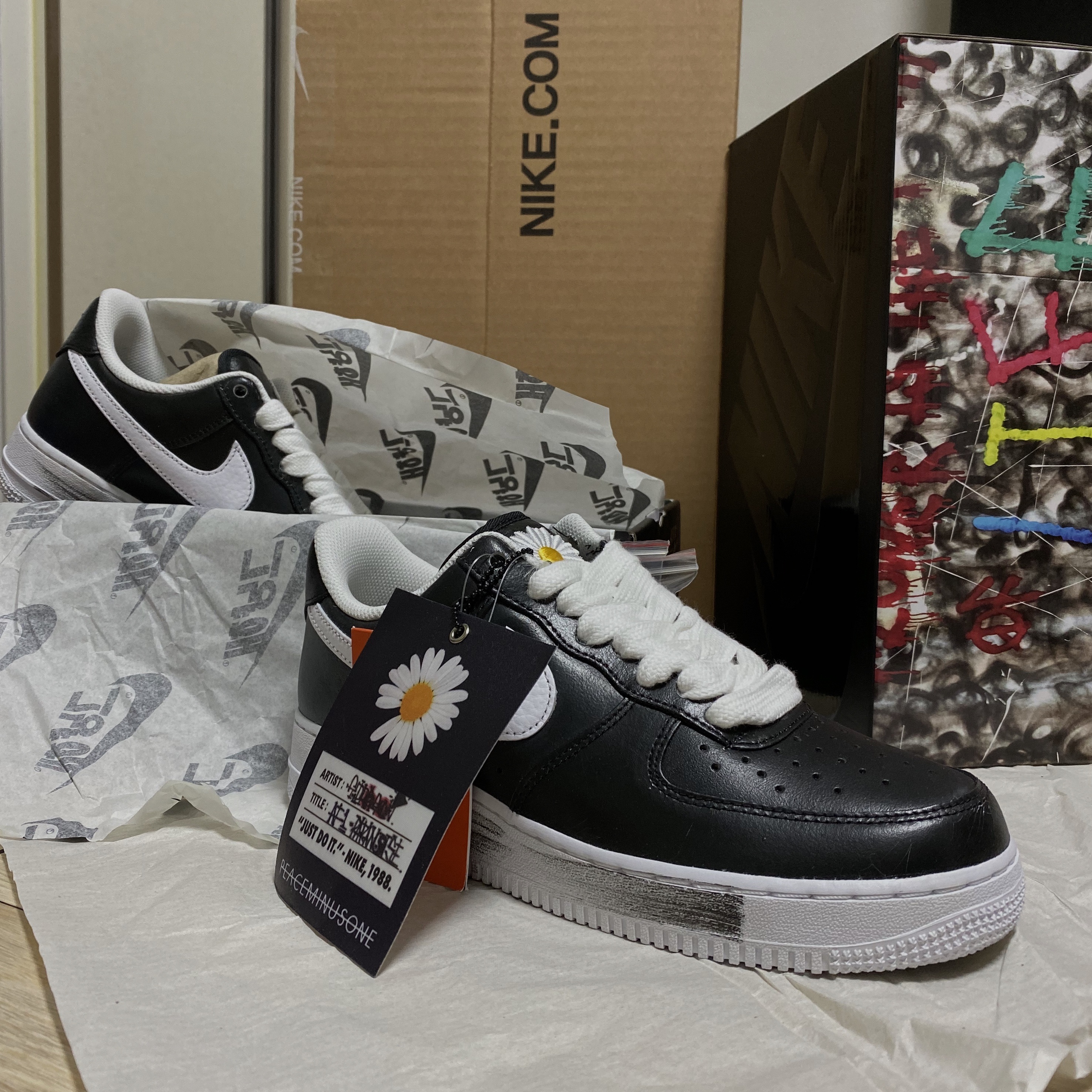 Nike x Peaceminusone Air Force 1 Low Para-Noise 착용 스타일