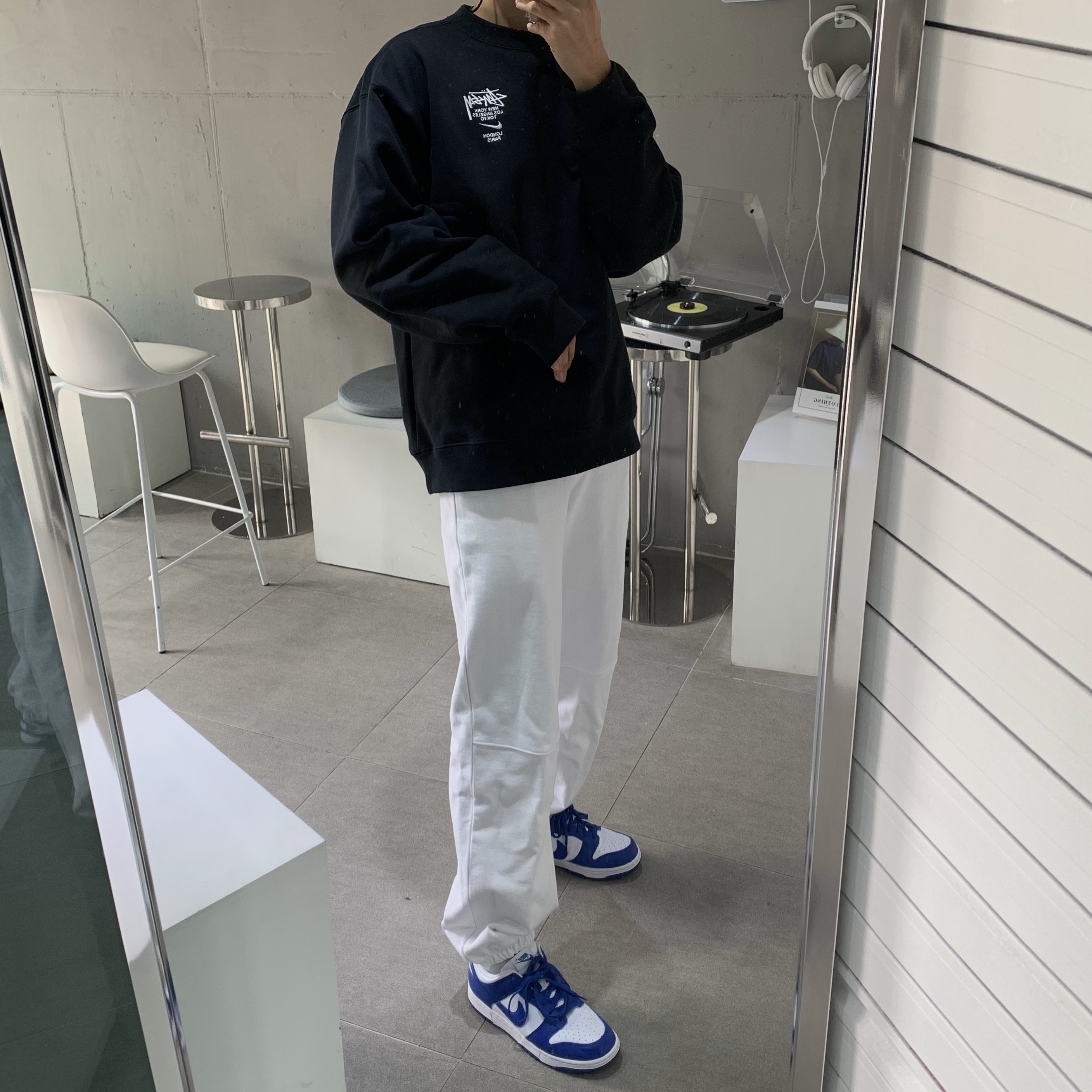 Nike x Stussy NRG ZR Fleece Crewneck Black - Asia, Nike Dunk Low SP Kentucky 2020 착용 스타일