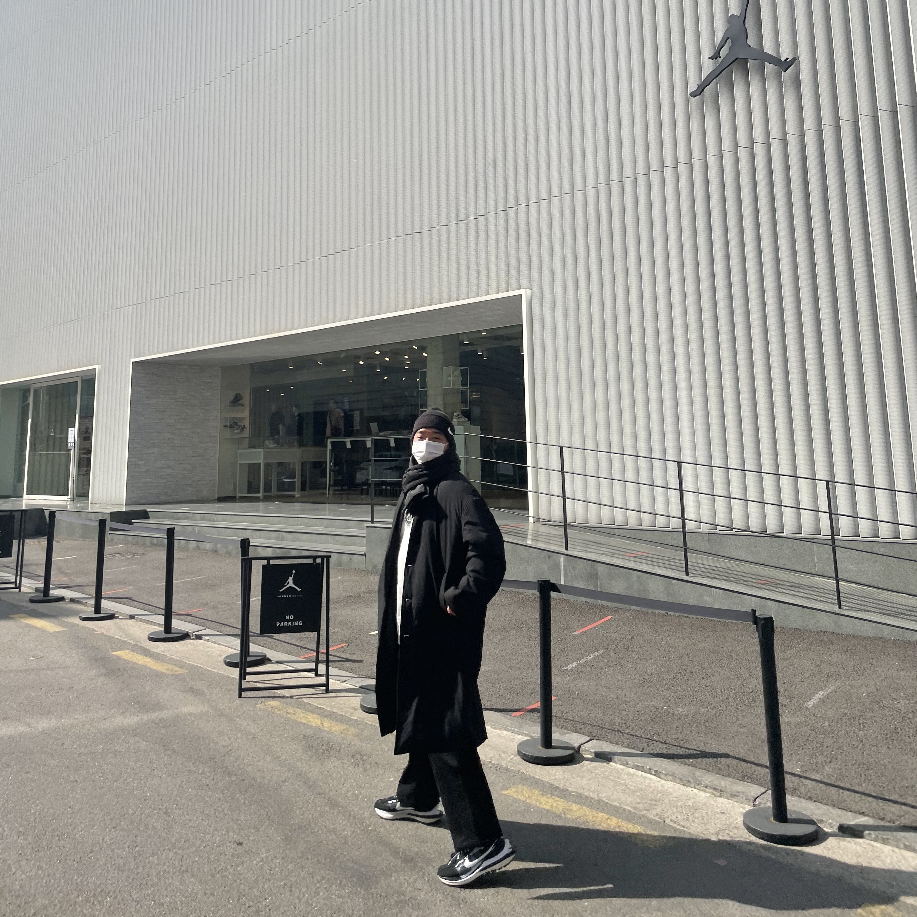Nike x Sacai VaporWaffle Black White 착용 스타일