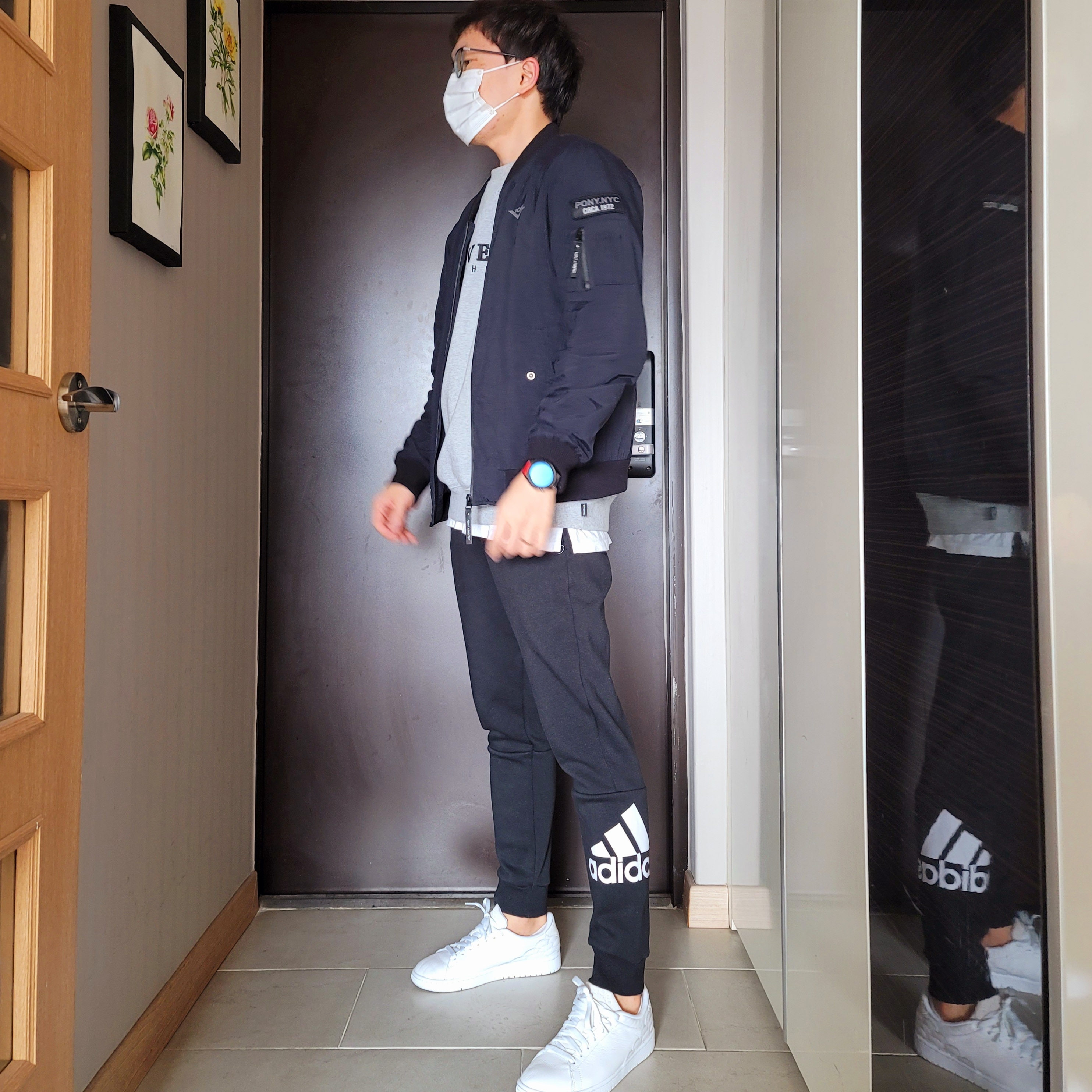 Jordan 1 Centre Court White On White 착용 스타일