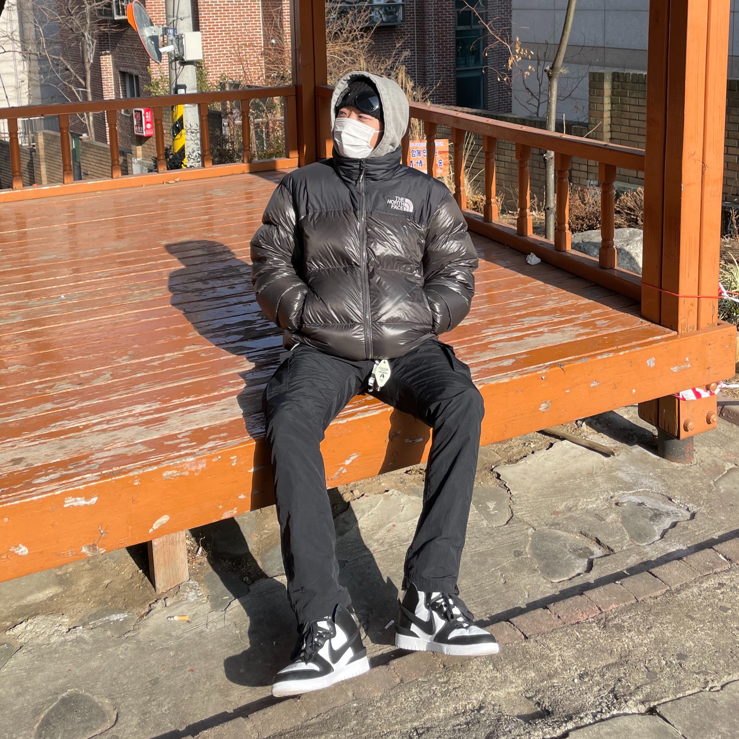 Nike x Ambush Dunk High Black 착용 스타일