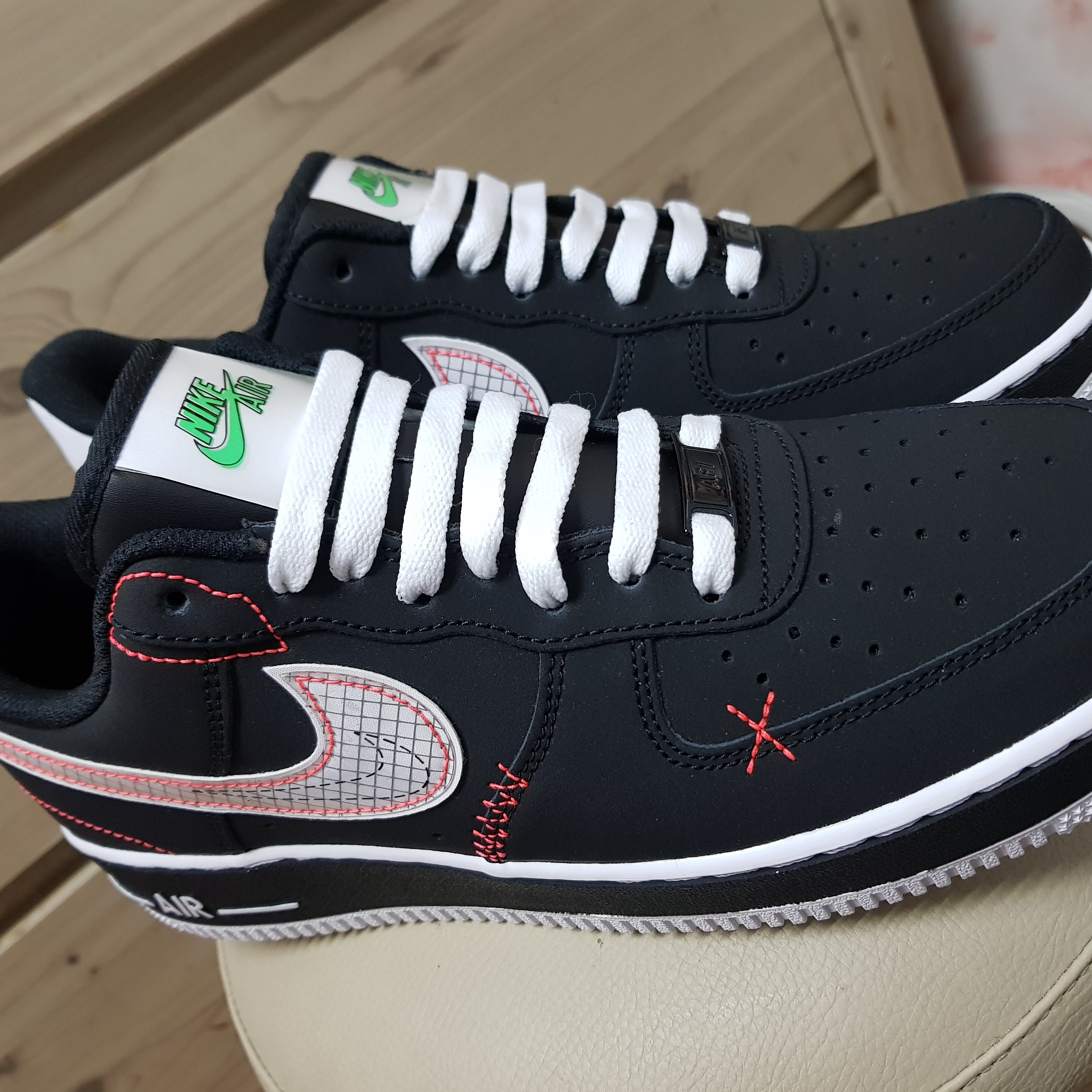 Nike Air Force 1 Low Schematic 착용 스타일 - 1