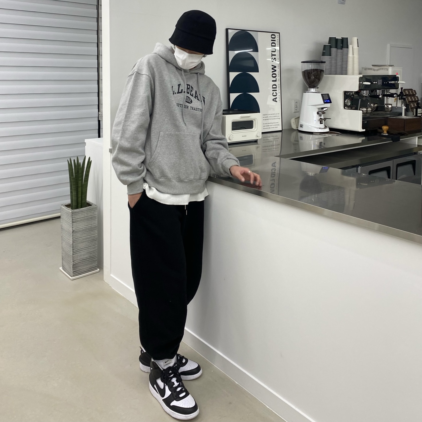 Nike x Ambush Dunk High Black 착용 스타일