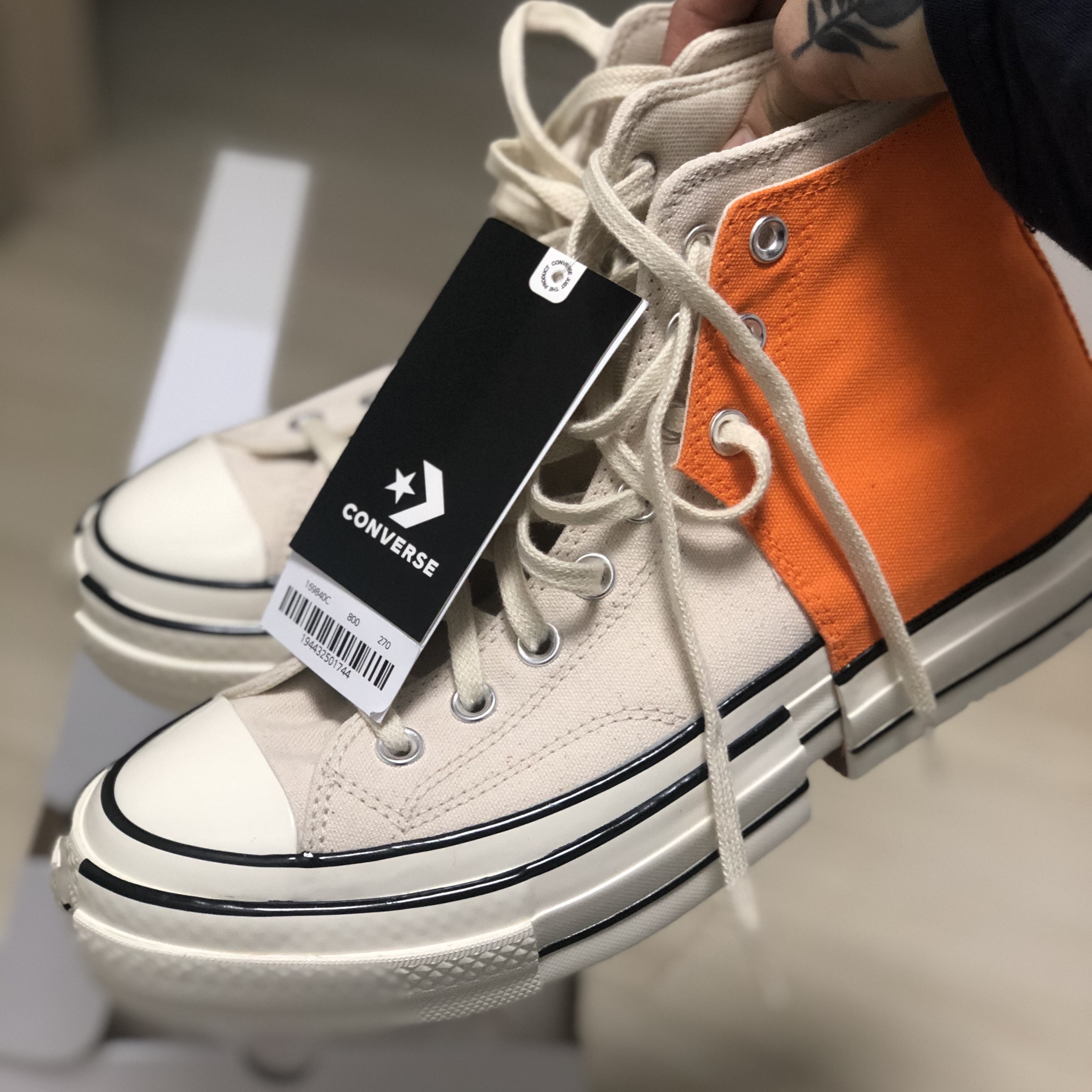 Converse x Feng Chen Wang Chuck 70 2-in-1 Persimmon Orange 착용 스타일 - 2