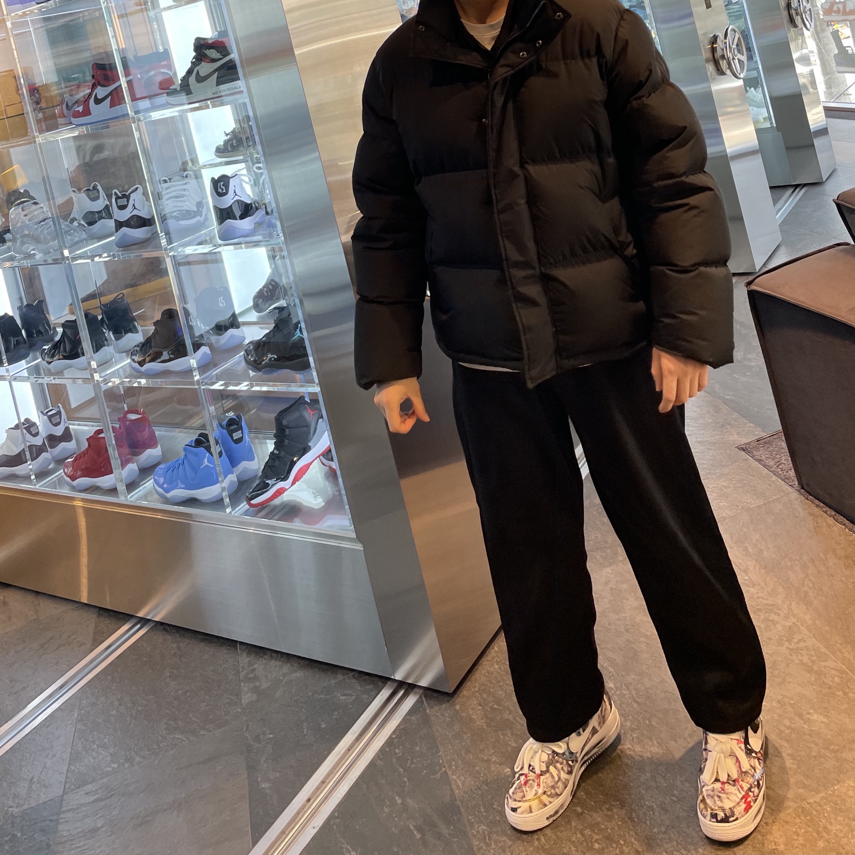 Nike x Peaceminusone Air Force 1 Low Para-Noise 착용 스타일