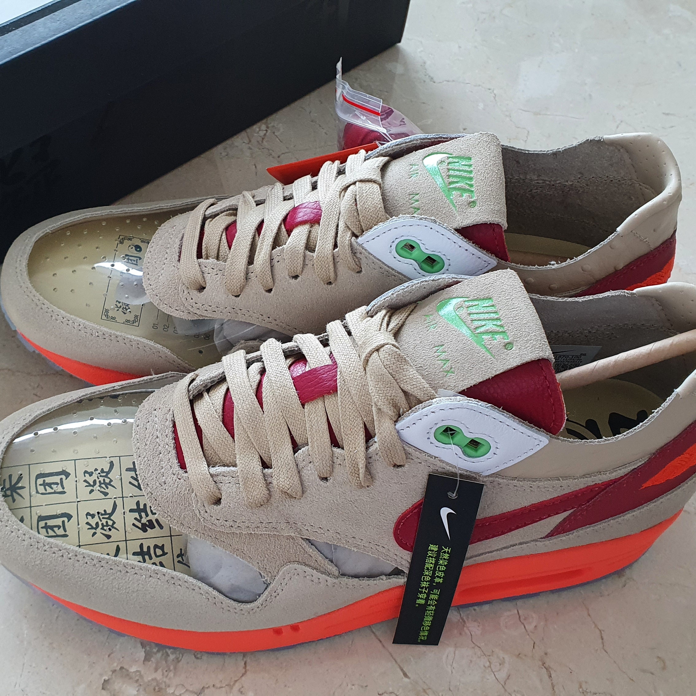 Nike x Clot Air Max 1 Net 착용 스타일