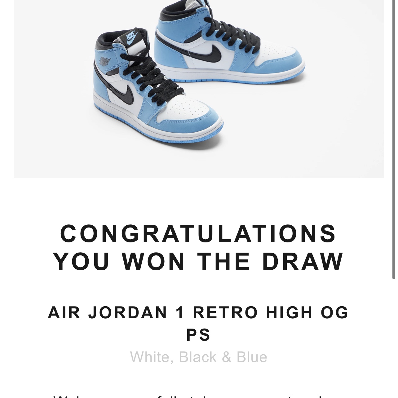 Jordan 1 Retro High OG University Blue, (PS) Jordan 1 Retro High OG University Blue 착용 스타일 - 2