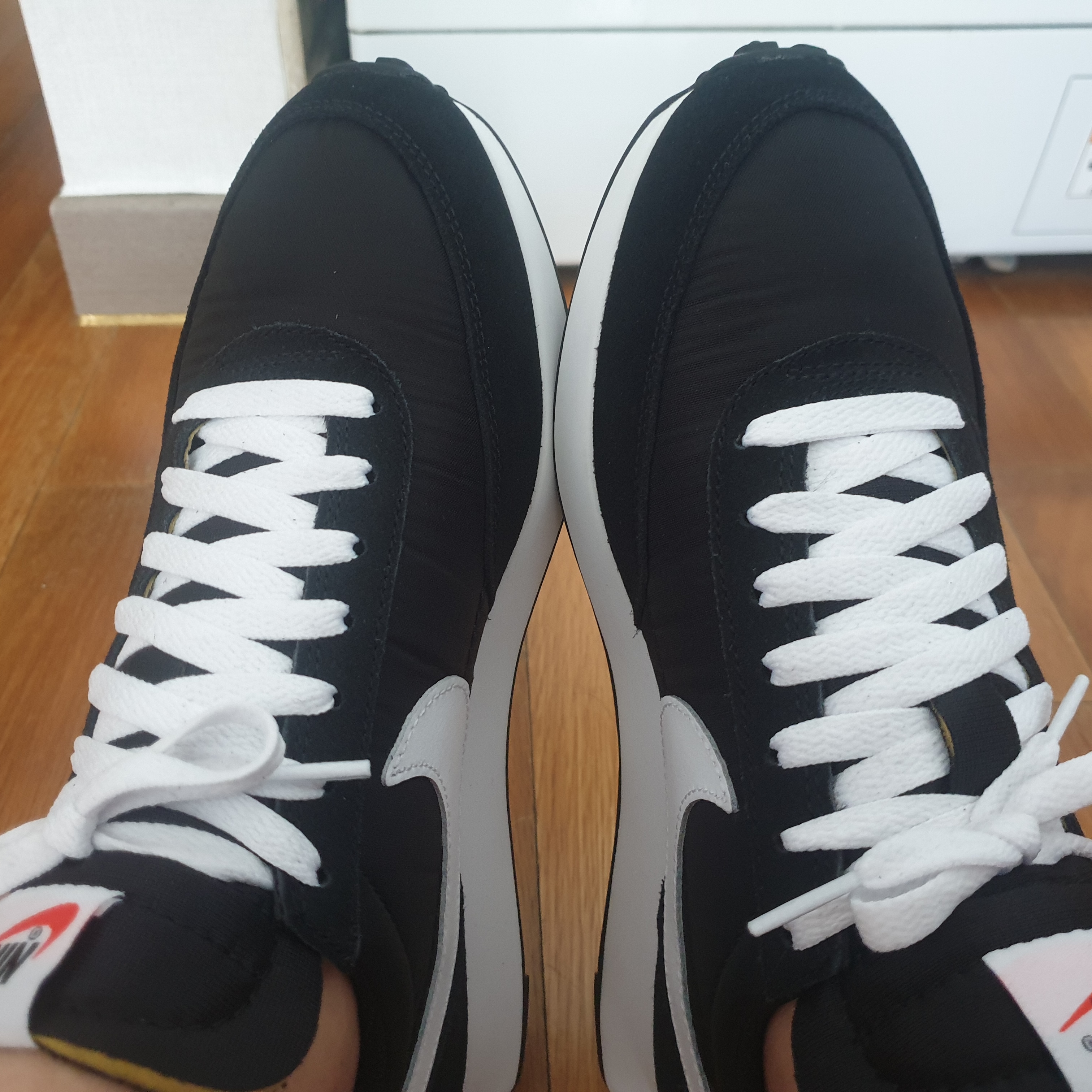 Nike Air Tailwind 79 Black White 착용 스타일