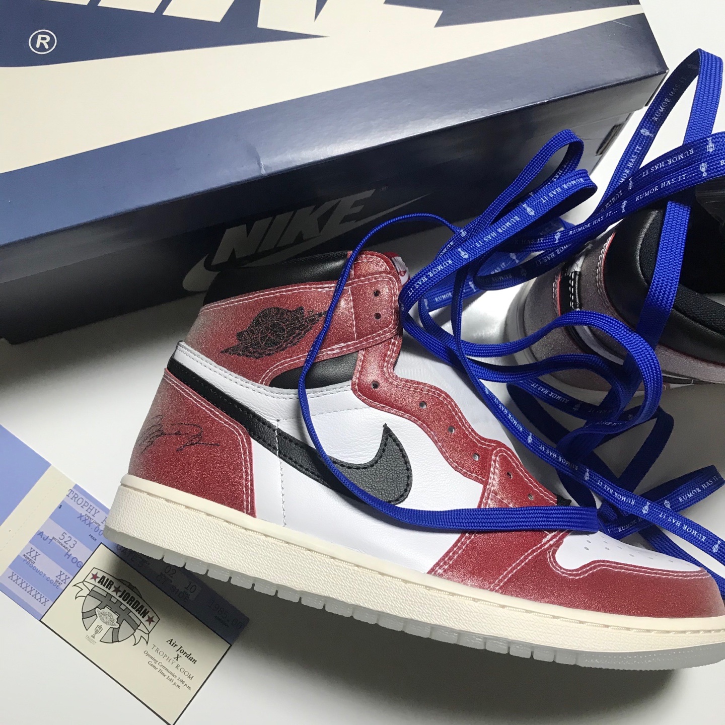 Jordan 1 x Trophy Room Retro High OG SP Chicago (Friends & Family) 착용 스타일