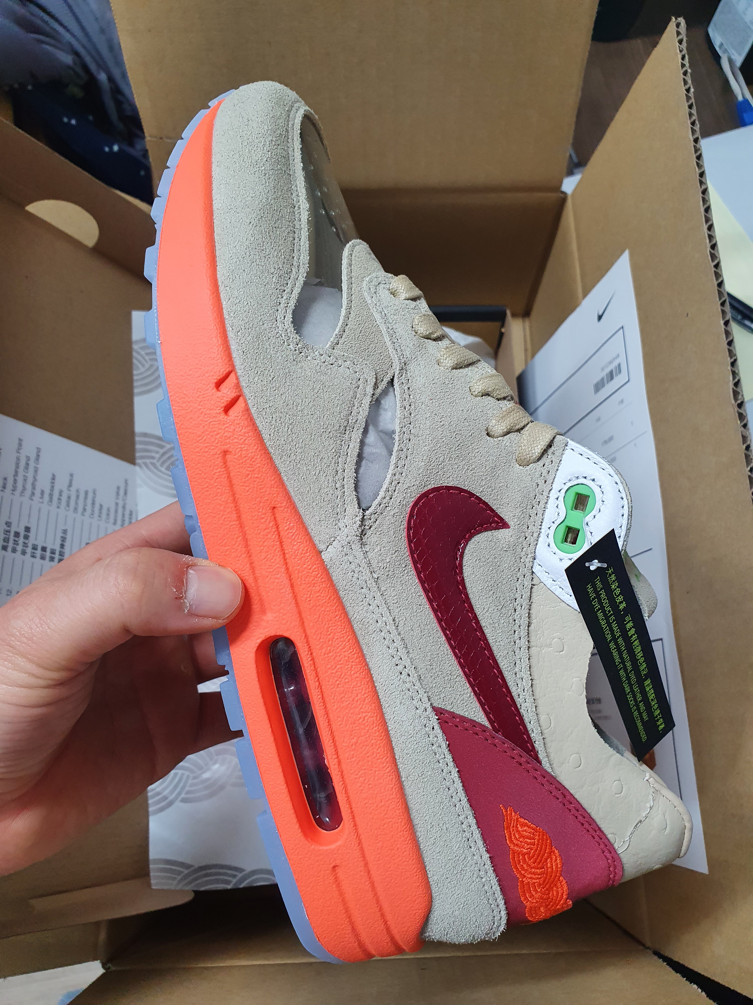 Nike x Clot Air Max 1 Net 착용 스타일 - 1