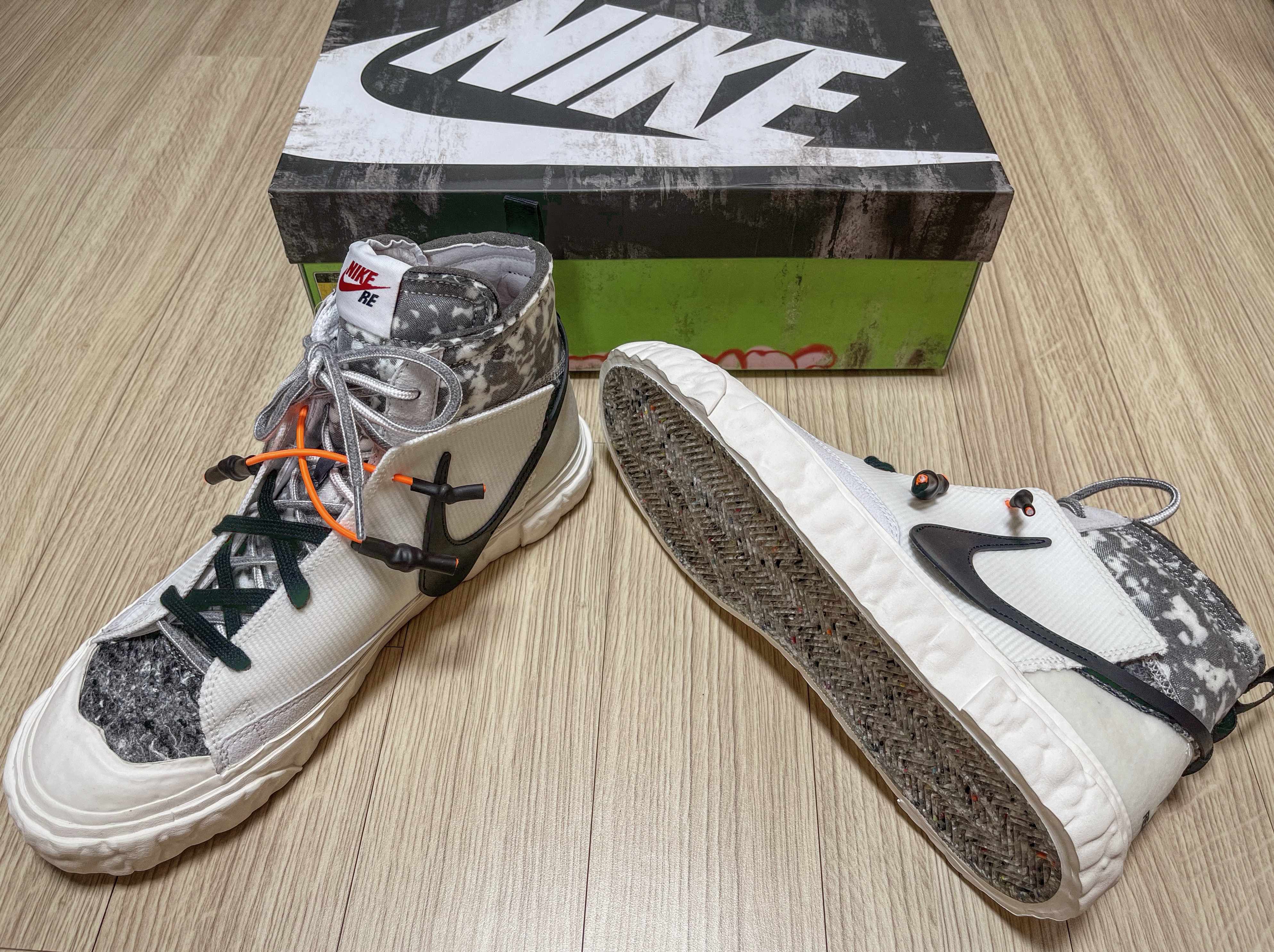 Nike x Readymade Blazer Mid White 착용 스타일 - 1