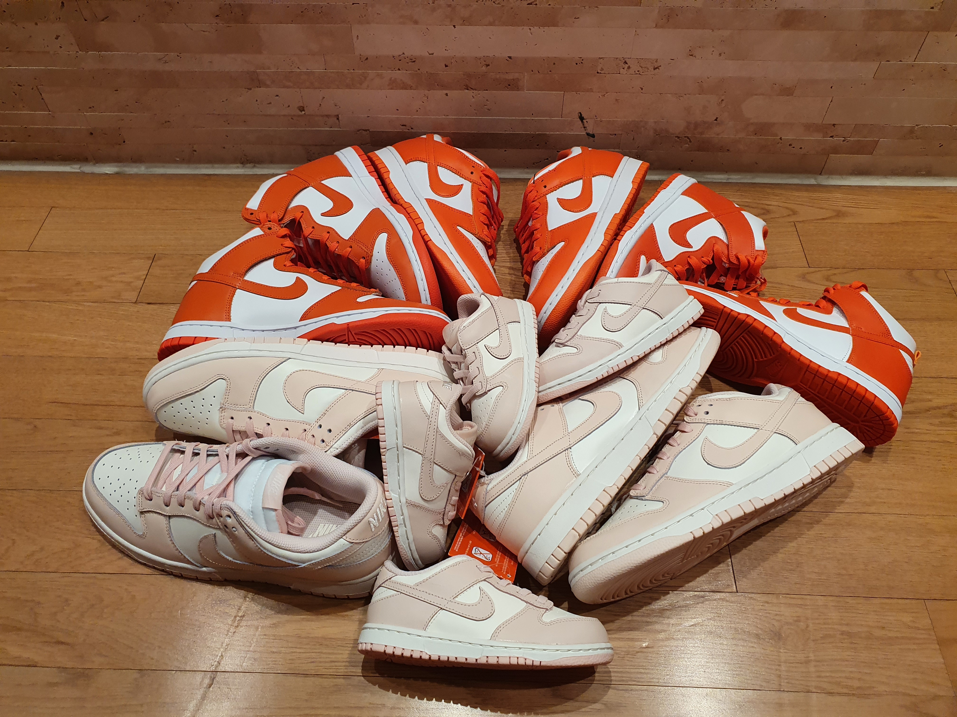 Nike Dunk Low SP Syracuse 2020, (W) Nike Dunk Low Orange Pearl 착용 스타일