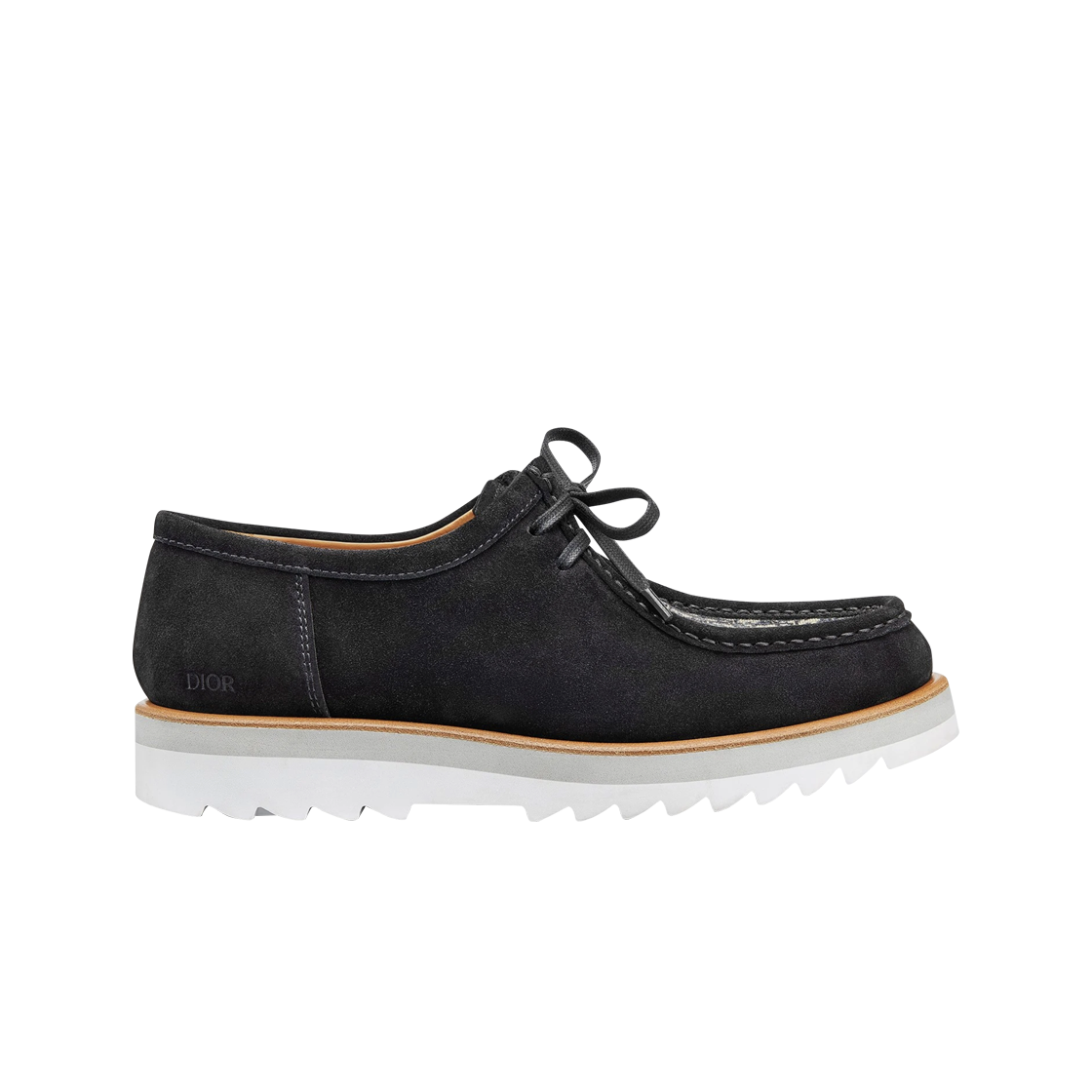 3DE311ZHQ-H961 Dior Lace-Up Shoe Suede & Oblique Jacquard Black - 대표 이미지 #1