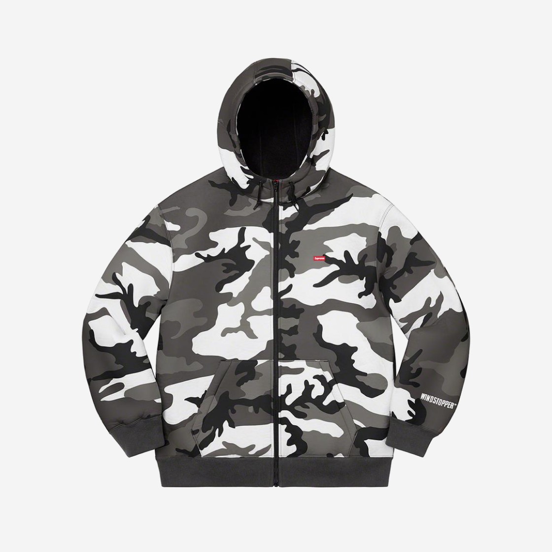 Supreme Windstopper Zip Up Hooded Sweatshirt Snow Camo - 20FW 상세 이미지 1