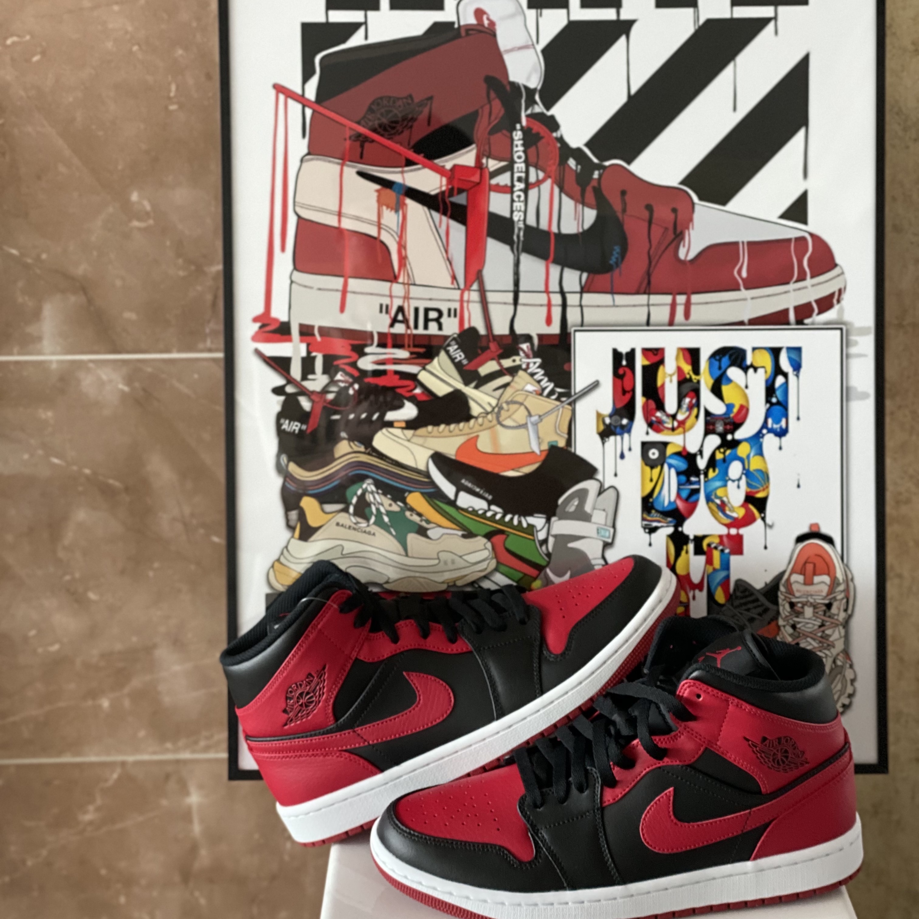 Jordan 1 Mid Bred Banned 2020 착용 스타일 - 2