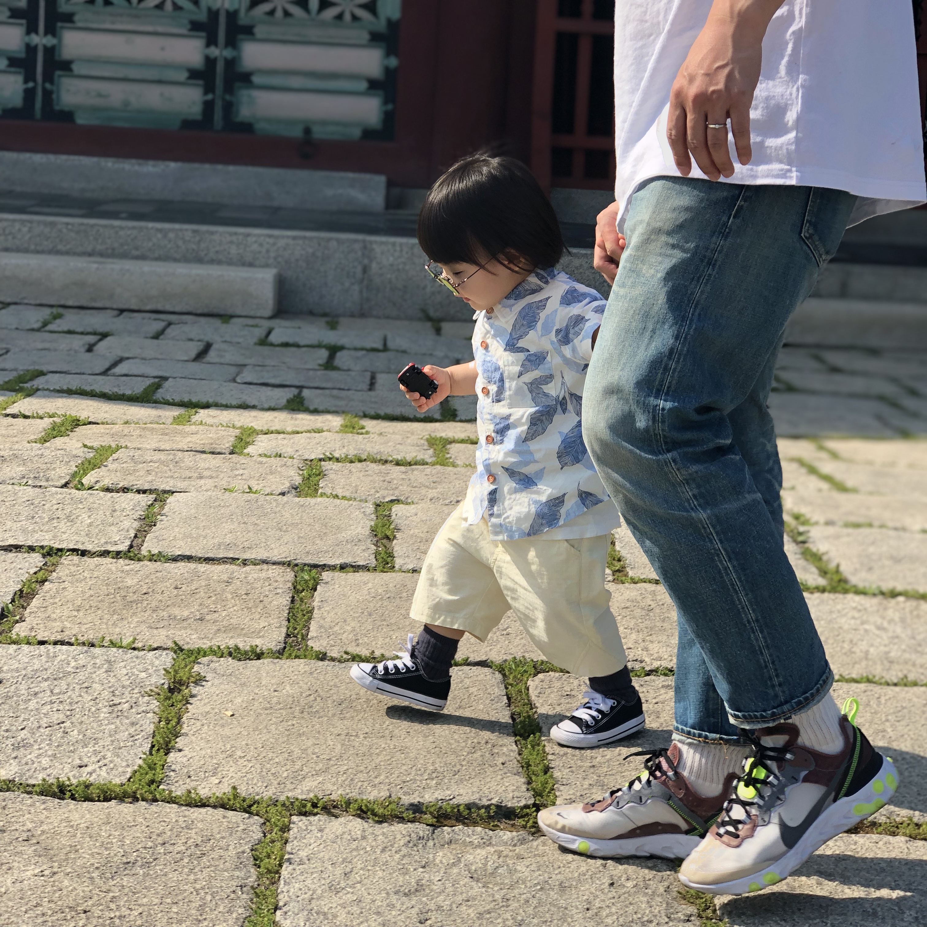 Nike React Element 87 Desert Sand 착용 스타일