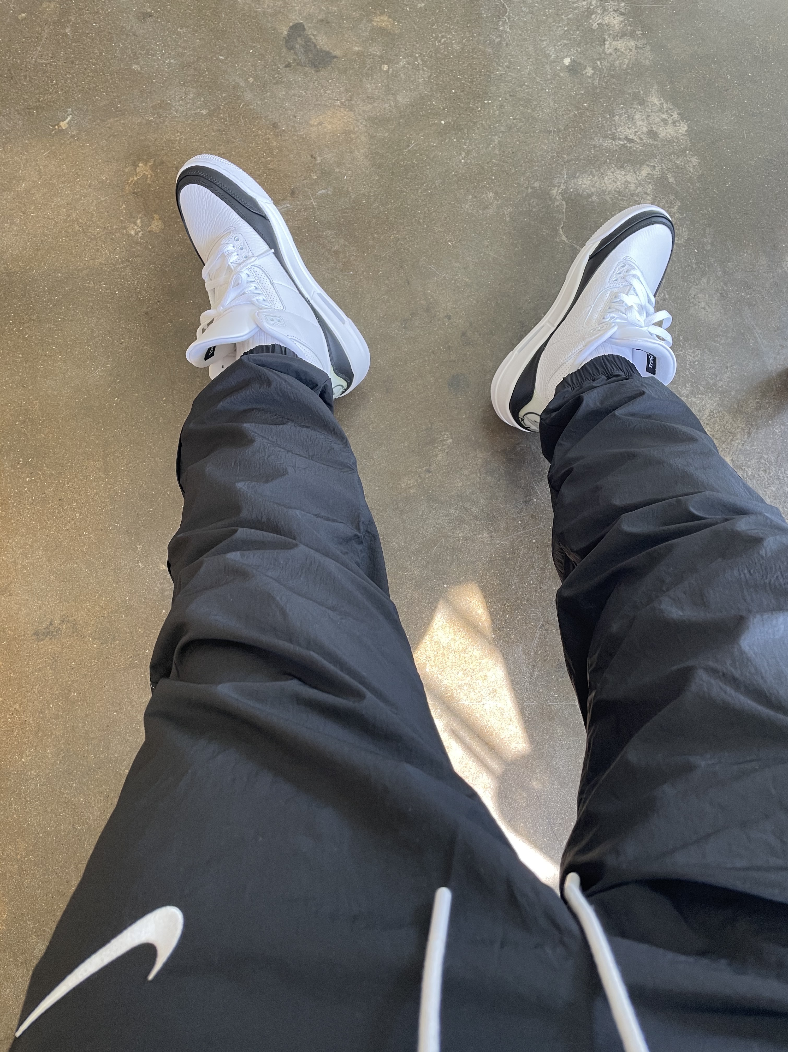 Jordan 3 x Fragment Retro SP White Black 착용 스타일