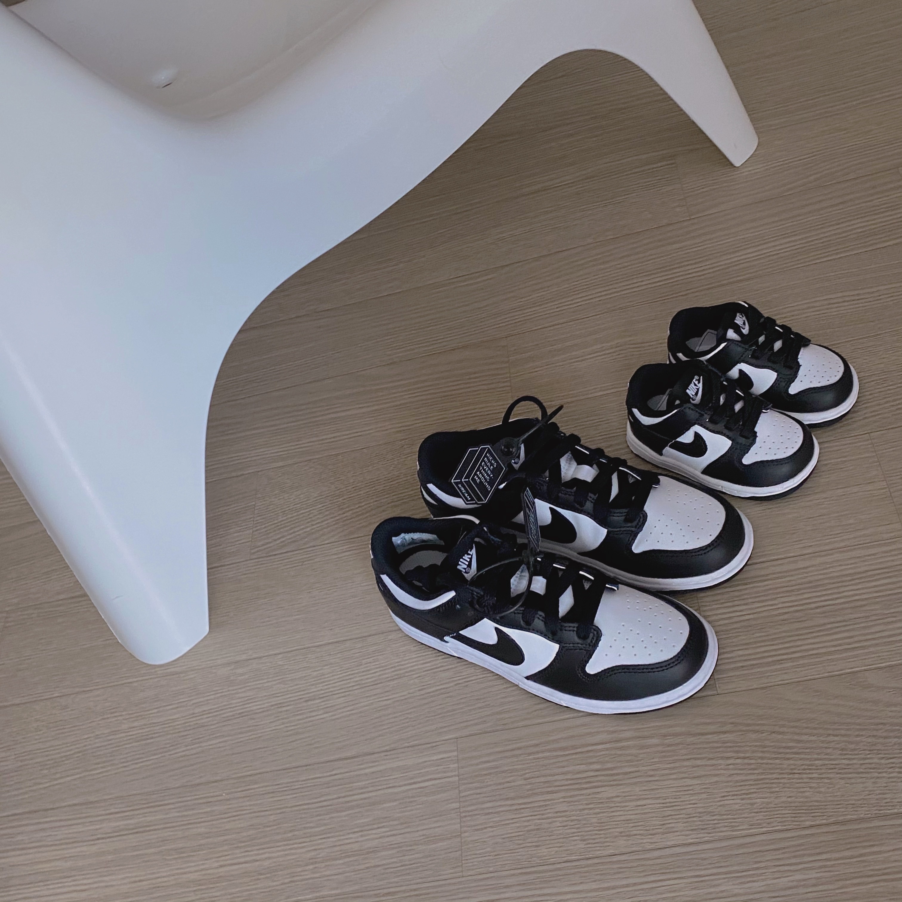 (PS) Nike Dunk Low Black, (TD) Nike Dunk Low Black 착용 스타일
