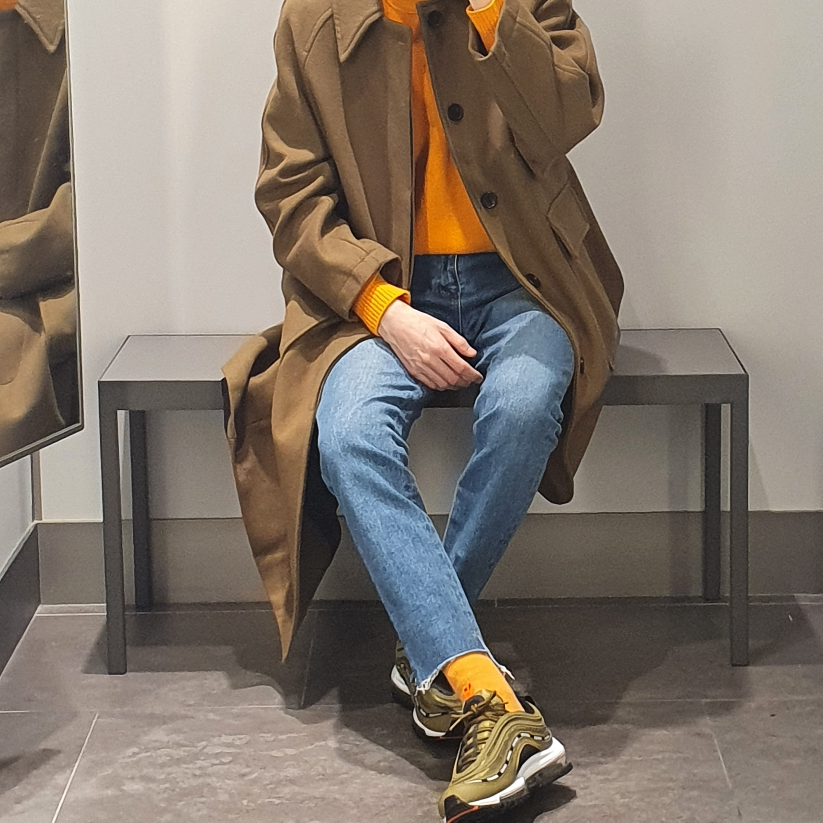 Nike x Undefeated Air Max 97 Militia Green 착용 스타일