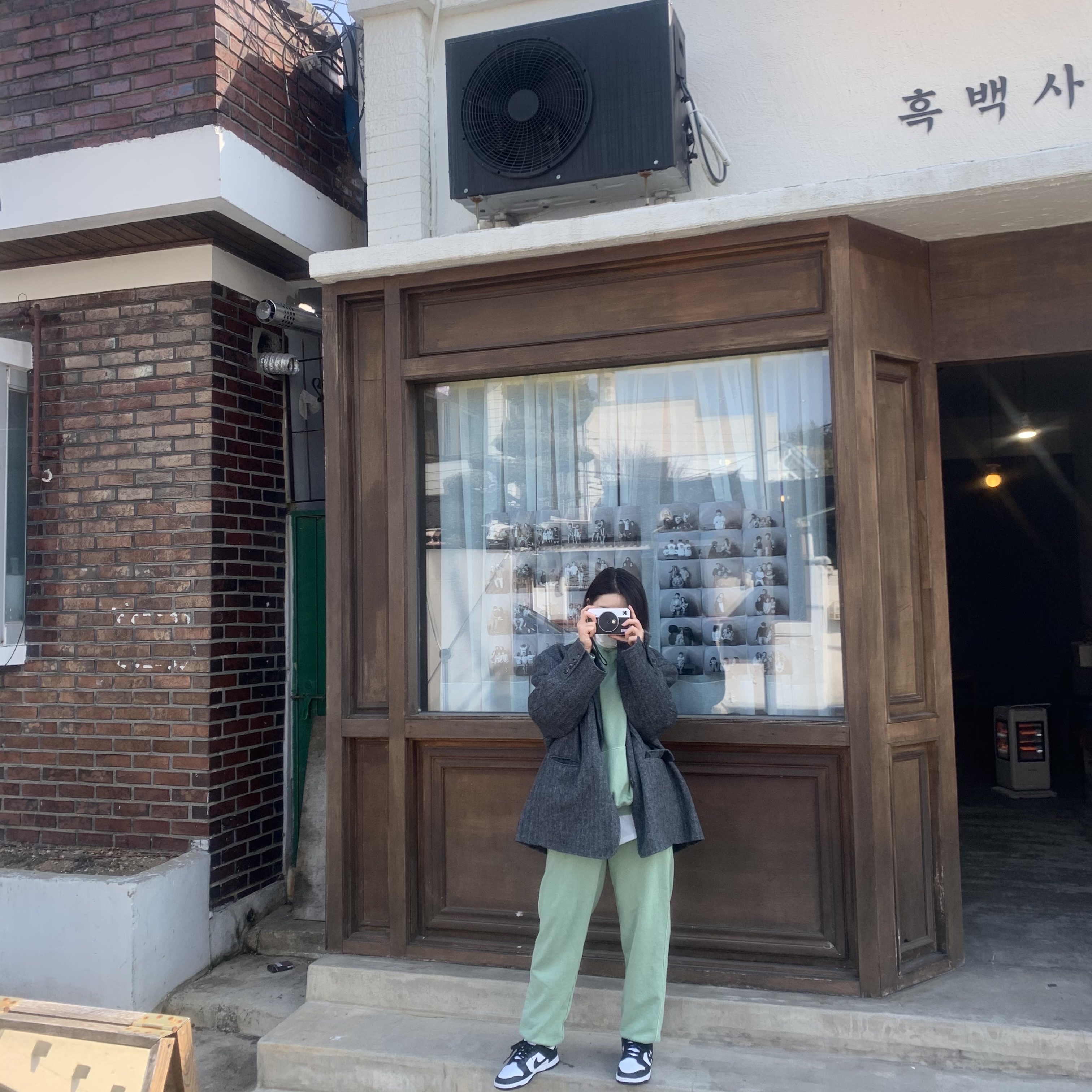 (W) Nike Dunk Low Black 착용 스타일