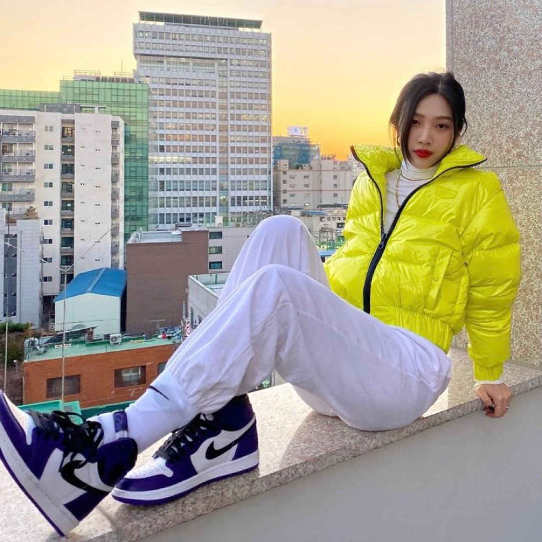Jordan 1 Retro High OG Court Purple 2020 착용 스타일 - 3