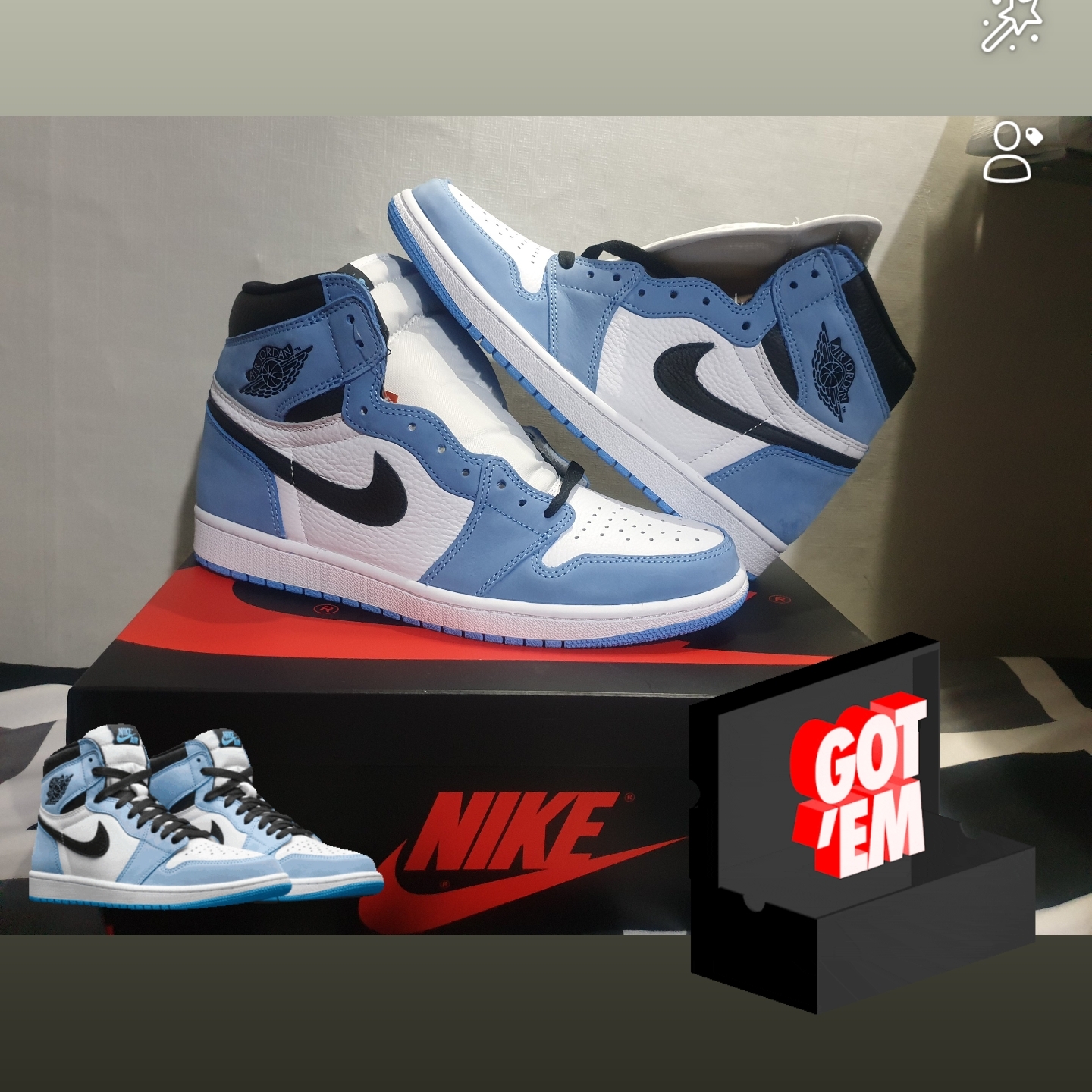 Jordan 1 Retro High OG University Blue 착용 스타일